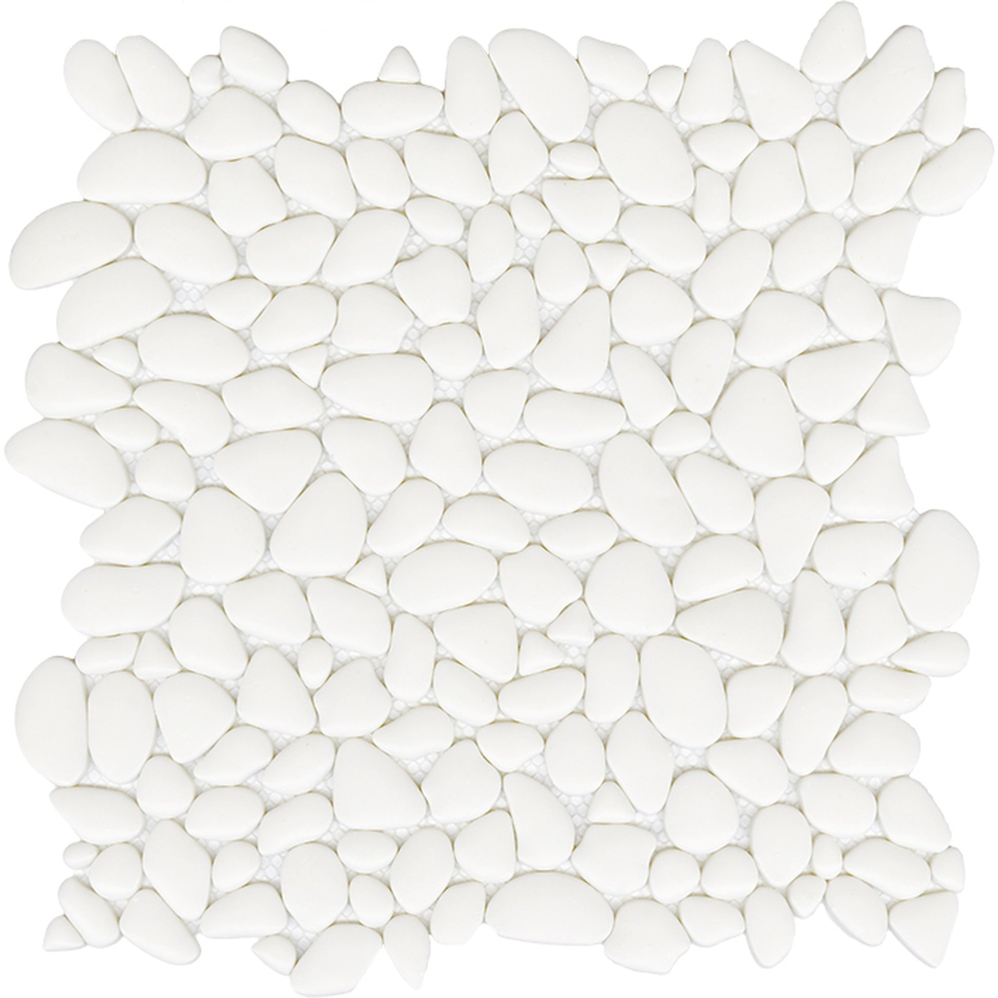 PŁYTKA MOZAIKA SZKLANA BOULDER WHITE 30.5 x 30.5 CM OD L'ANTIC