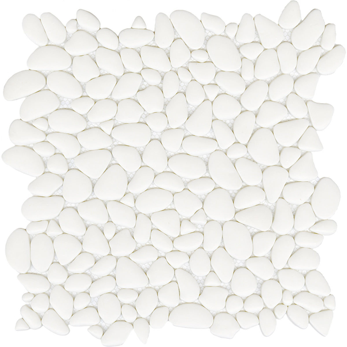 PŁYTKA MOZAIKA SZKLANA BOULDER WHITE 30.5 x 30.5 CM OD L'ANTIC