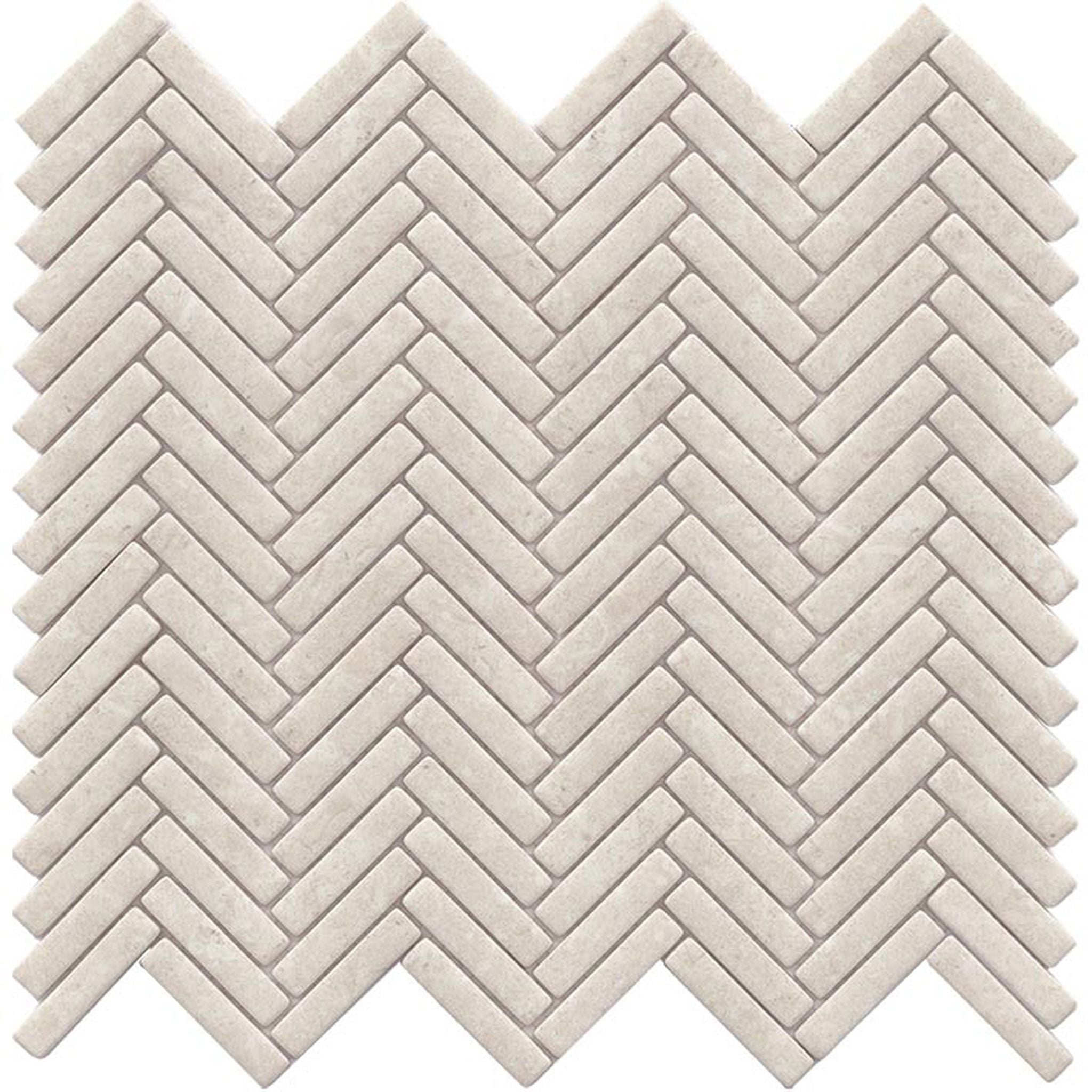 PŁYTKA MOZAIKA SZKLANA HERRINGBONE CORAL CALIZA 28 x 26 CM OD L'ANTIC