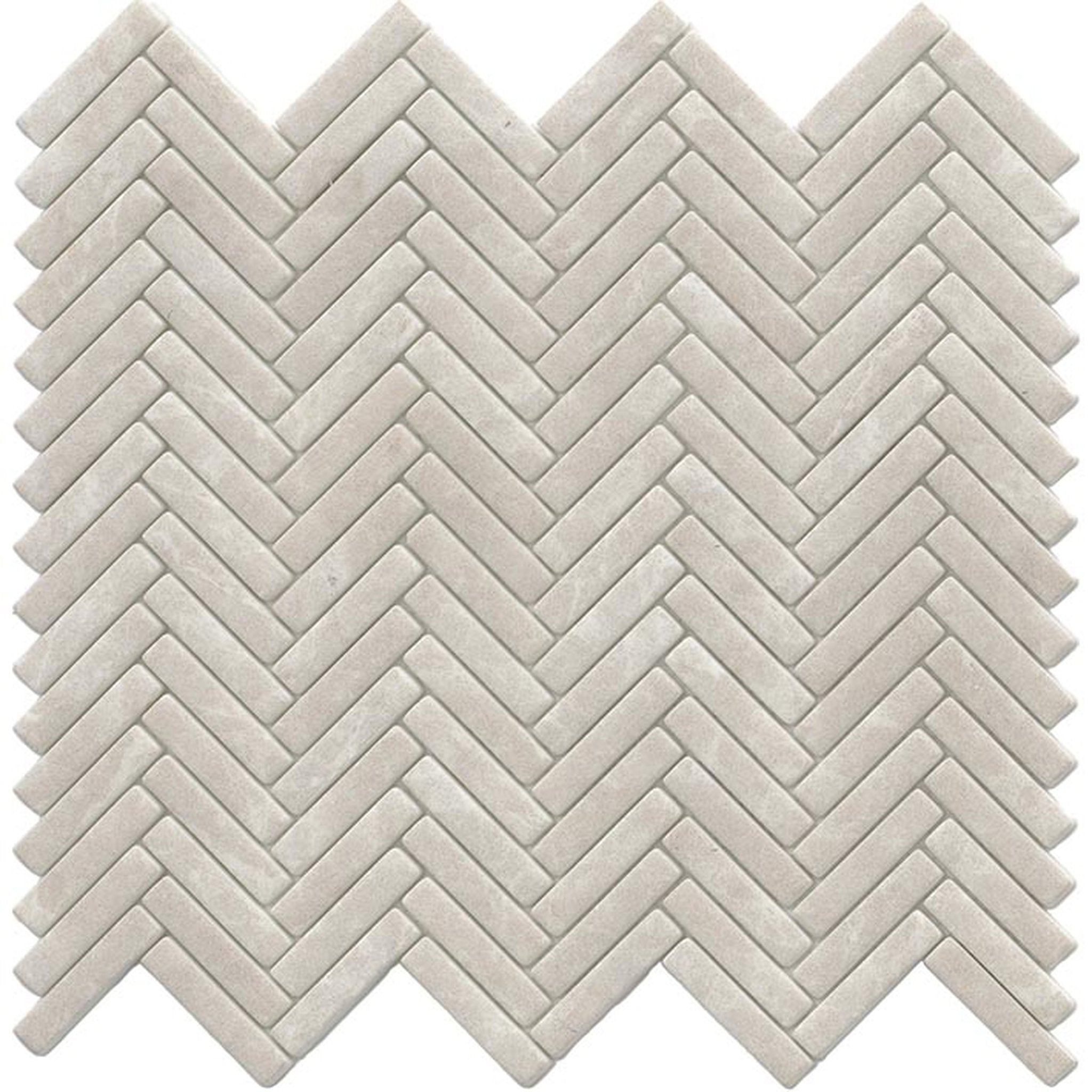 PŁYTKA MOZAIKA SZKLANA HERRINGBONE MYSTIC BEIGE 28 x 26 CM OD L'ANTIC