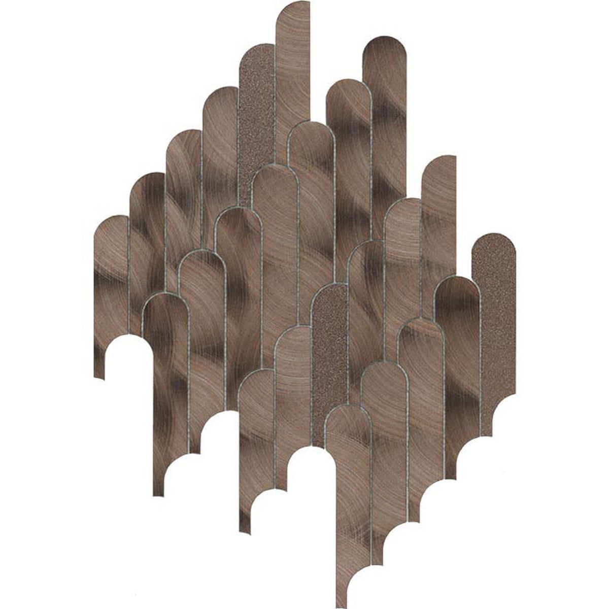 PŁYTKA MOZAIKA METALOWA DIGIT COPPER 27.7 x 24.7 CM OD L'ANTIC