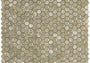 PŁYTKA MOZAIKA METALOWA GRAVITY ALUMINIUM HEXAGON GOLD 30.4 x 30.7 CM OD L'ANTIC