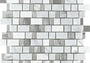 PŁYTKA MOZAIKA KAMIENNA VICTORIAN STRIPES WHITE 29.7 x 29.5 CM OD L'ANTIC