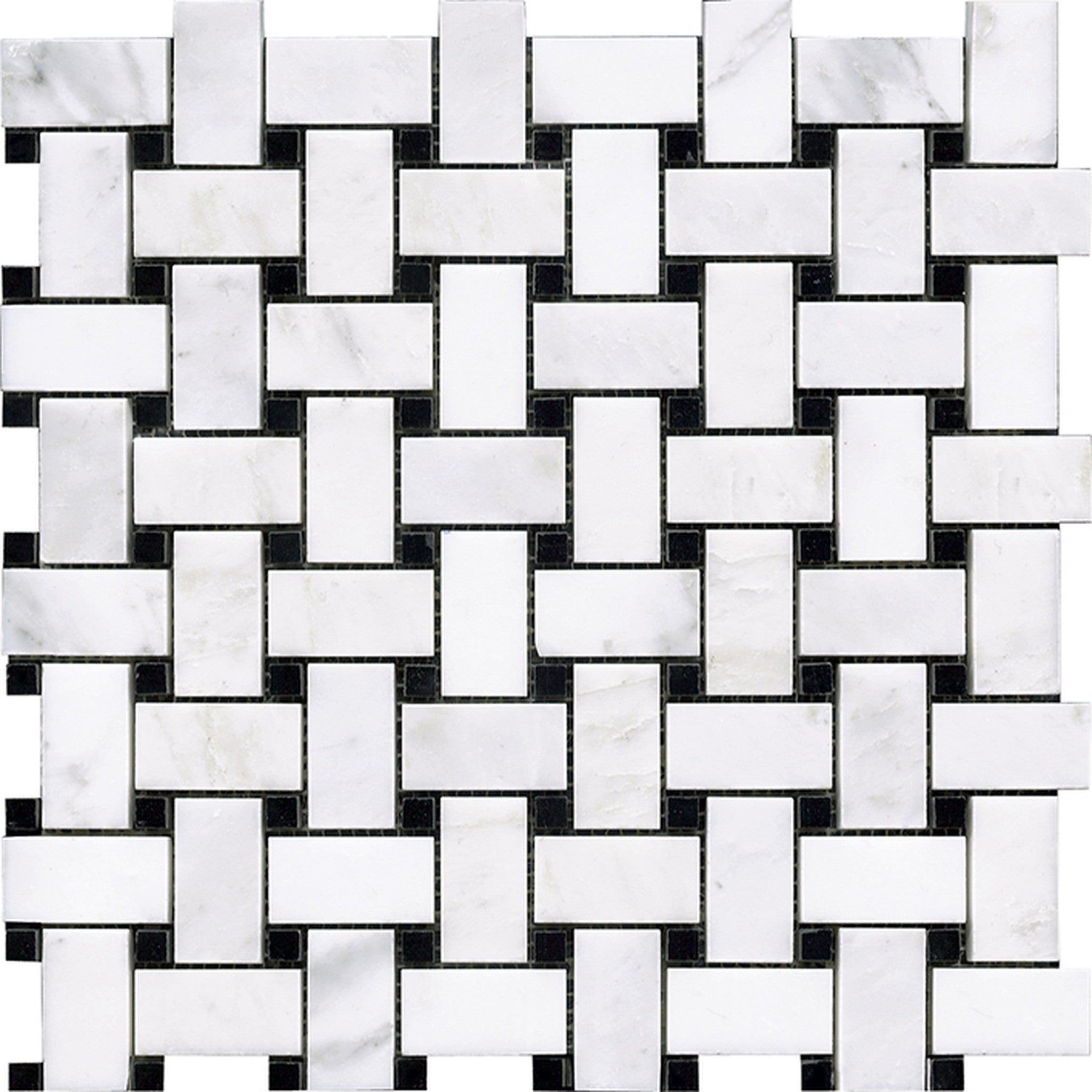 PŁYTKA MOZAIKA KAMIENNA VICTORIAN TRENZADO MARMARA NEGRO 30 x 30 CM OD L'ANTIC