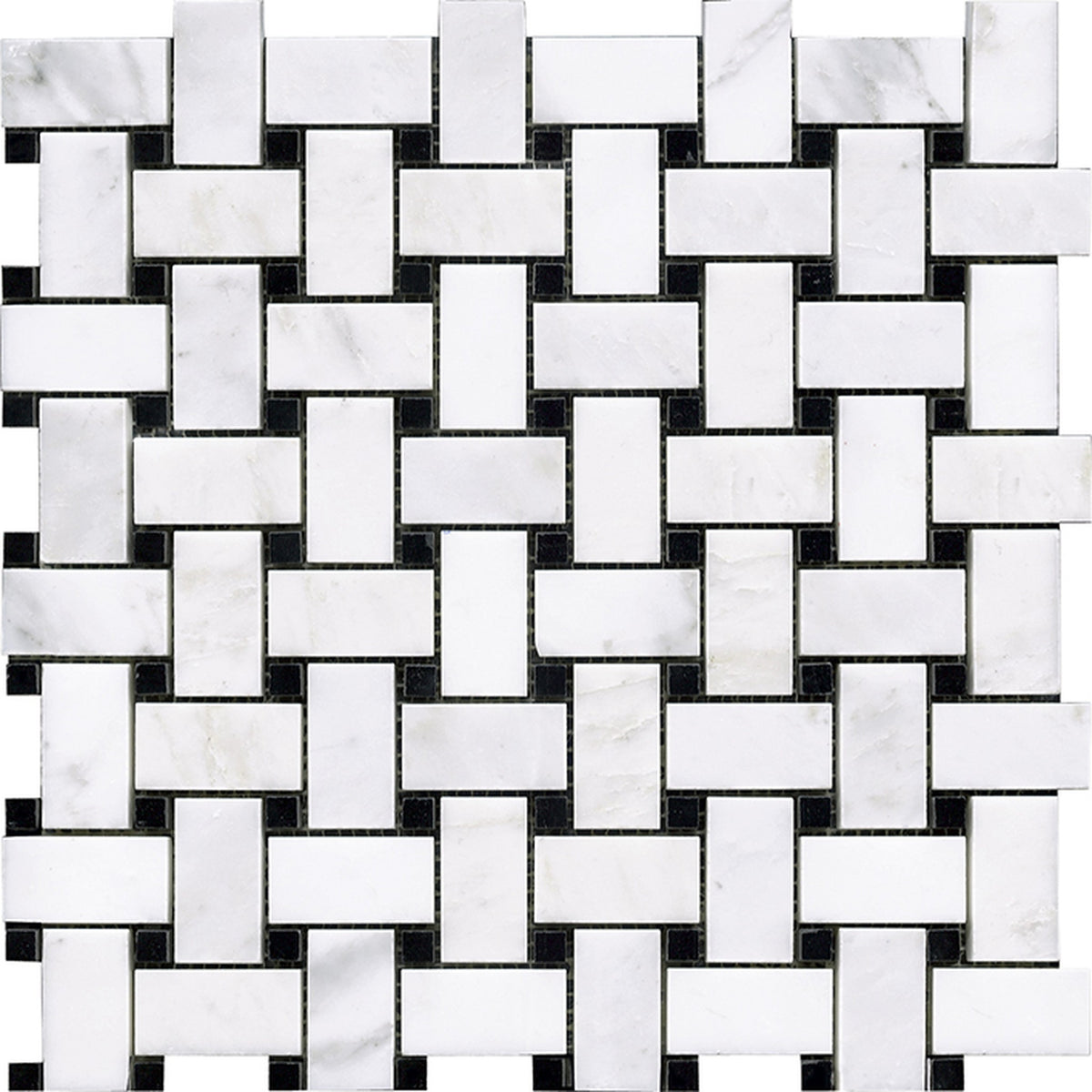 PŁYTKA MOZAIKA KAMIENNA VICTORIAN TRENZADO MARMARA NEGRO 30 x 30 CM OD L'ANTIC