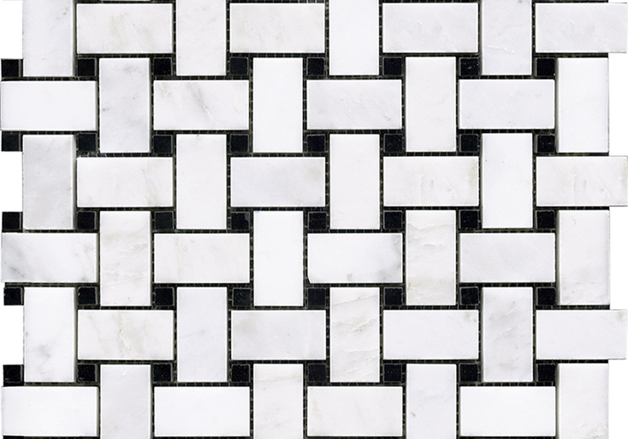 PŁYTKA MOZAIKA KAMIENNA VICTORIAN TRENZADO MARMARA NEGRO 30 x 30 CM OD L'ANTIC