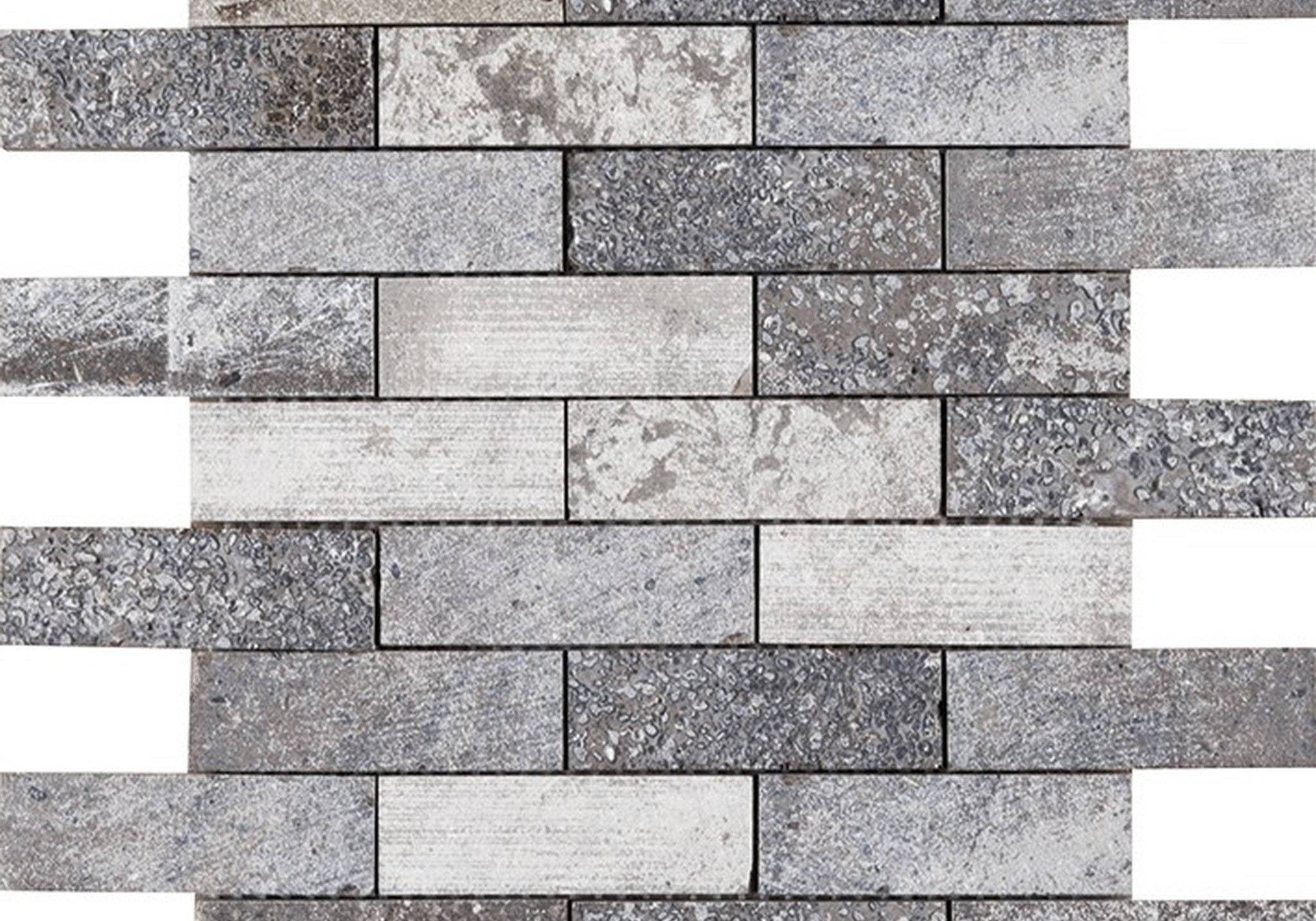 PŁYTKA MOZAIKA KAMIENNA WORLD AMSTERDAM BRICK GREY 29.1 x 29.4 CM OD L'ANTIC