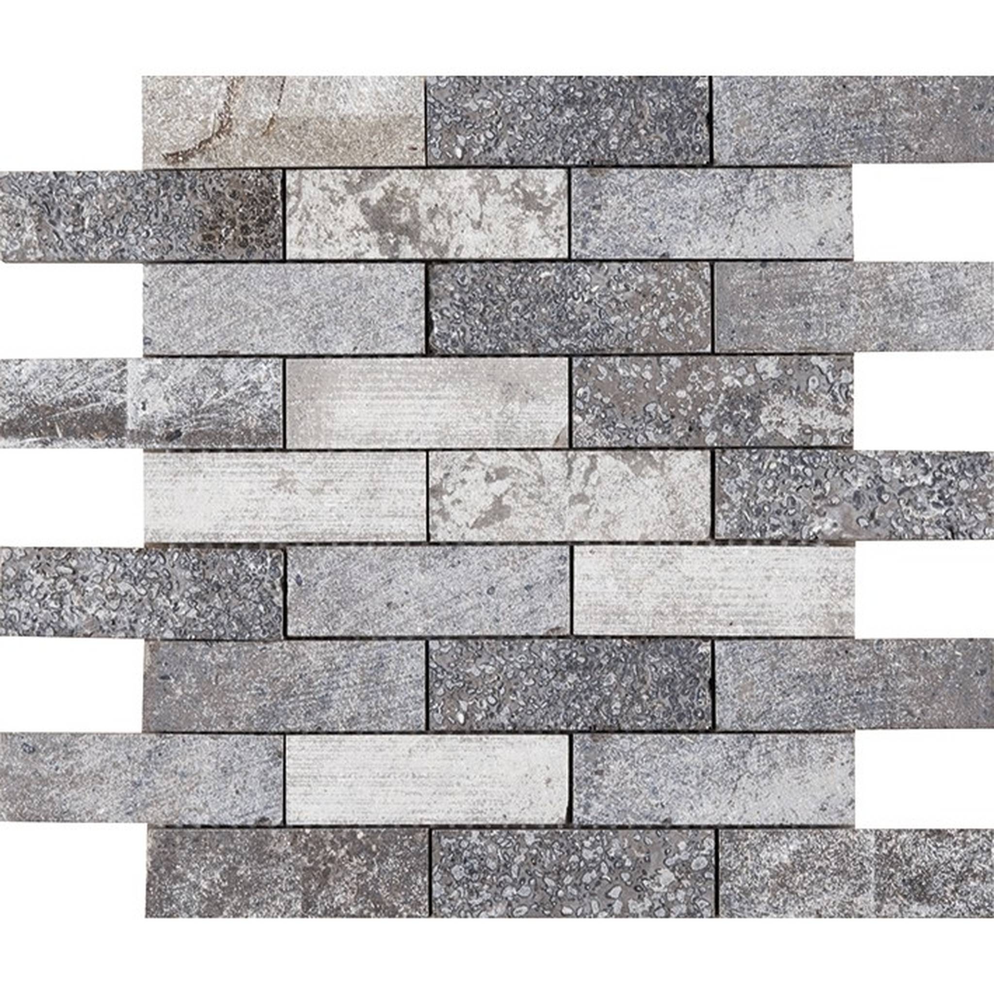 PŁYTKA MOZAIKA KAMIENNA WORLD AMSTERDAM BRICK GREY 29.1 x 29.4 CM OD L'ANTIC