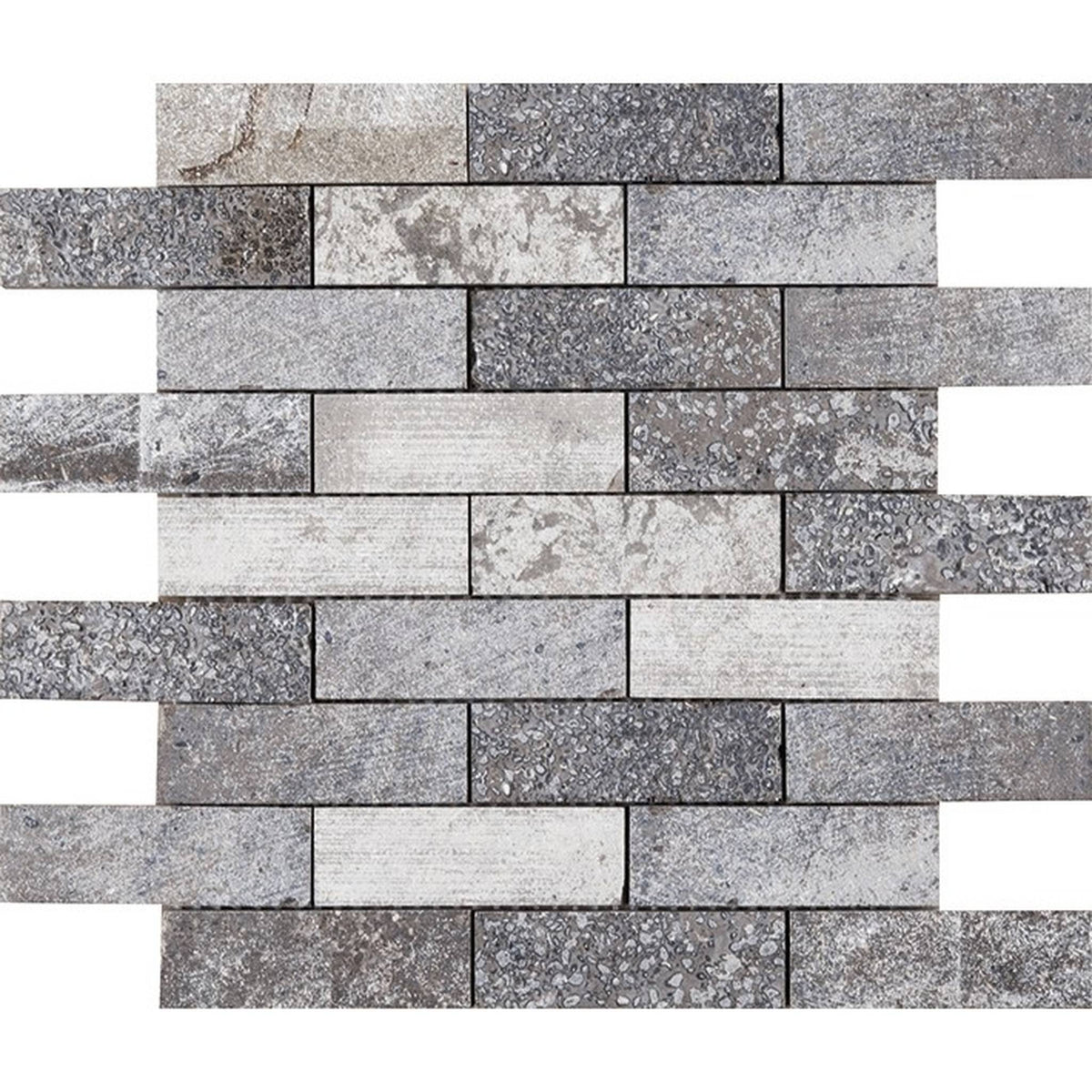 PŁYTKA MOZAIKA KAMIENNA WORLD AMSTERDAM BRICK GREY 29.1 x 29.4 CM OD L'ANTIC
