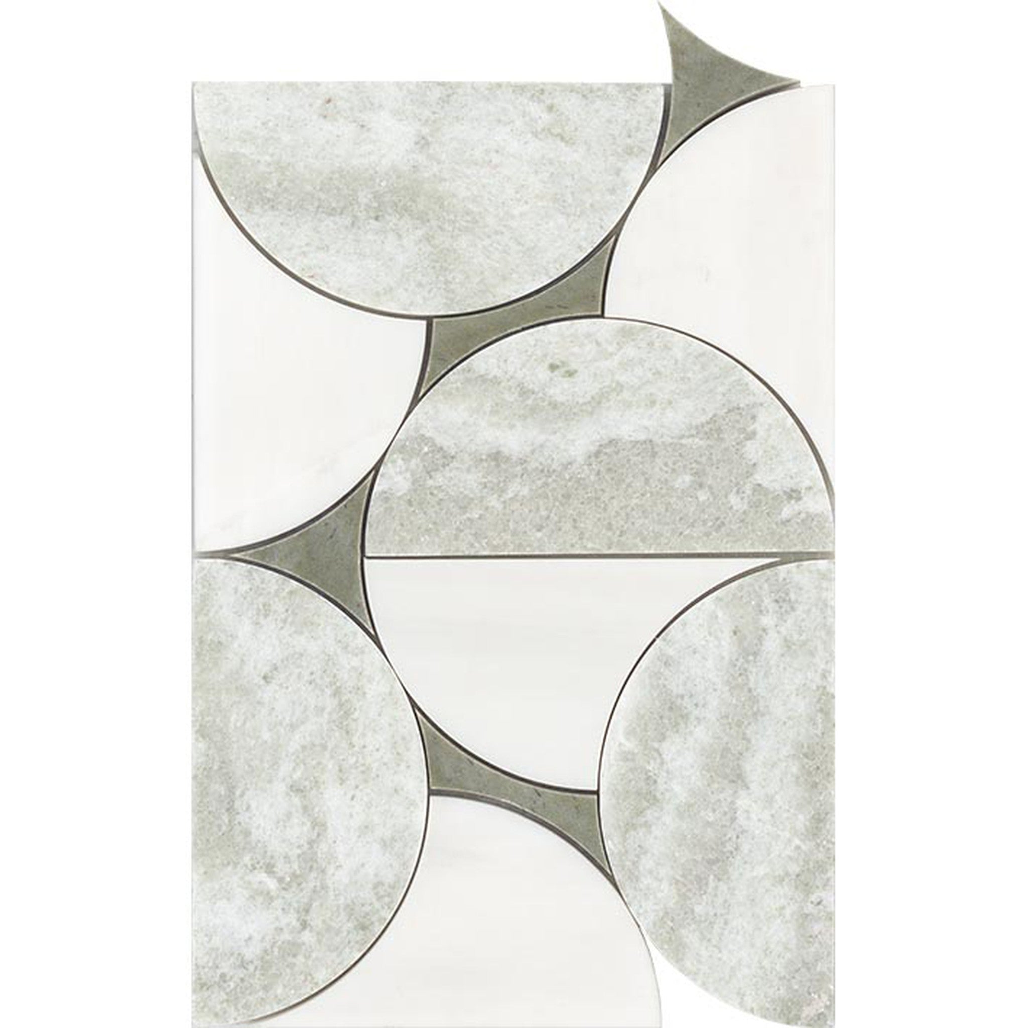 PŁYTKA MOZAIKA KAMIENNA LOOP JADE 30 x 20.3 CM OD L'ANTIC