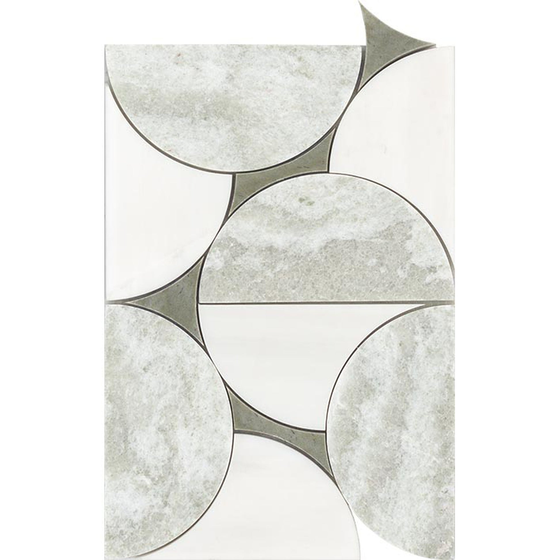 PŁYTKA MOZAIKA KAMIENNA LOOP JADE 30 x 20.3 CM OD L'ANTIC