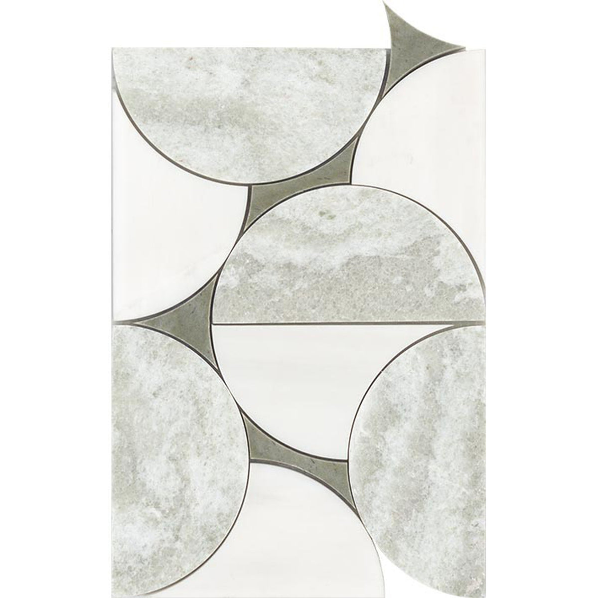 PŁYTKA MOZAIKA KAMIENNA LOOP JADE 30 x 20.3 CM OD L'ANTIC