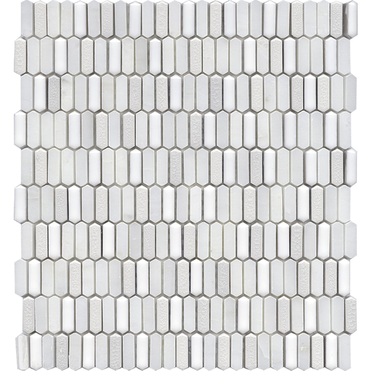PŁYTKA MOZAIKA MIESZANA SAVOYA WHITE 32.2 x 29.7 CM OD L'ANTIC