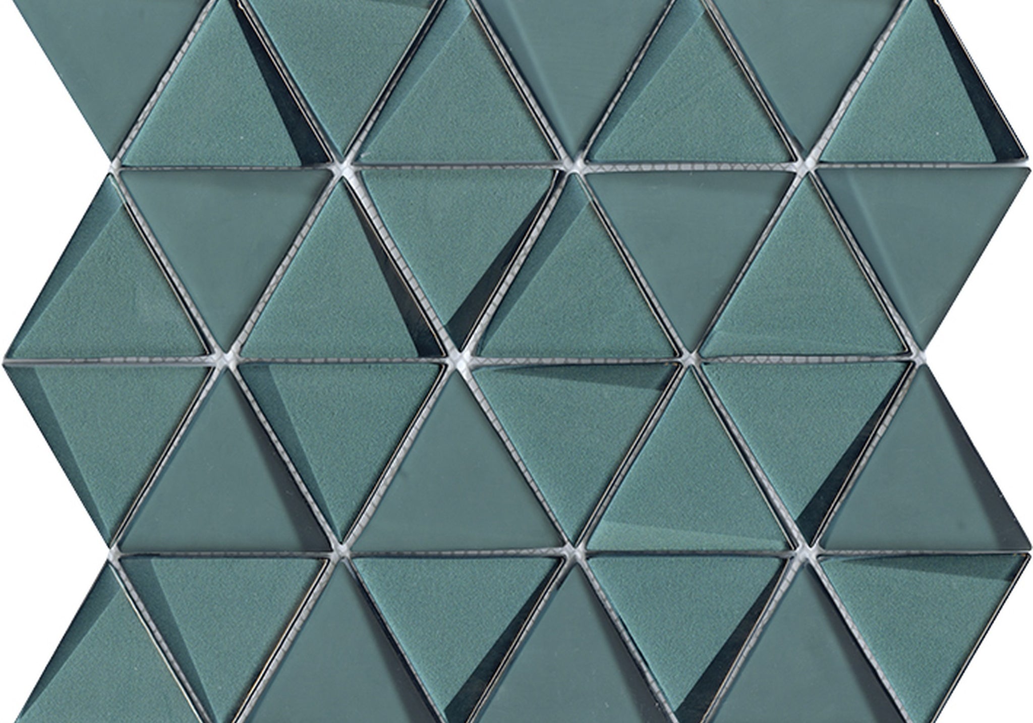 PŁYTKA MOZAIKA SZKLANA EFFECT TRIANGLE EMERALD 26 x 31 CM OD L'ANTIC
