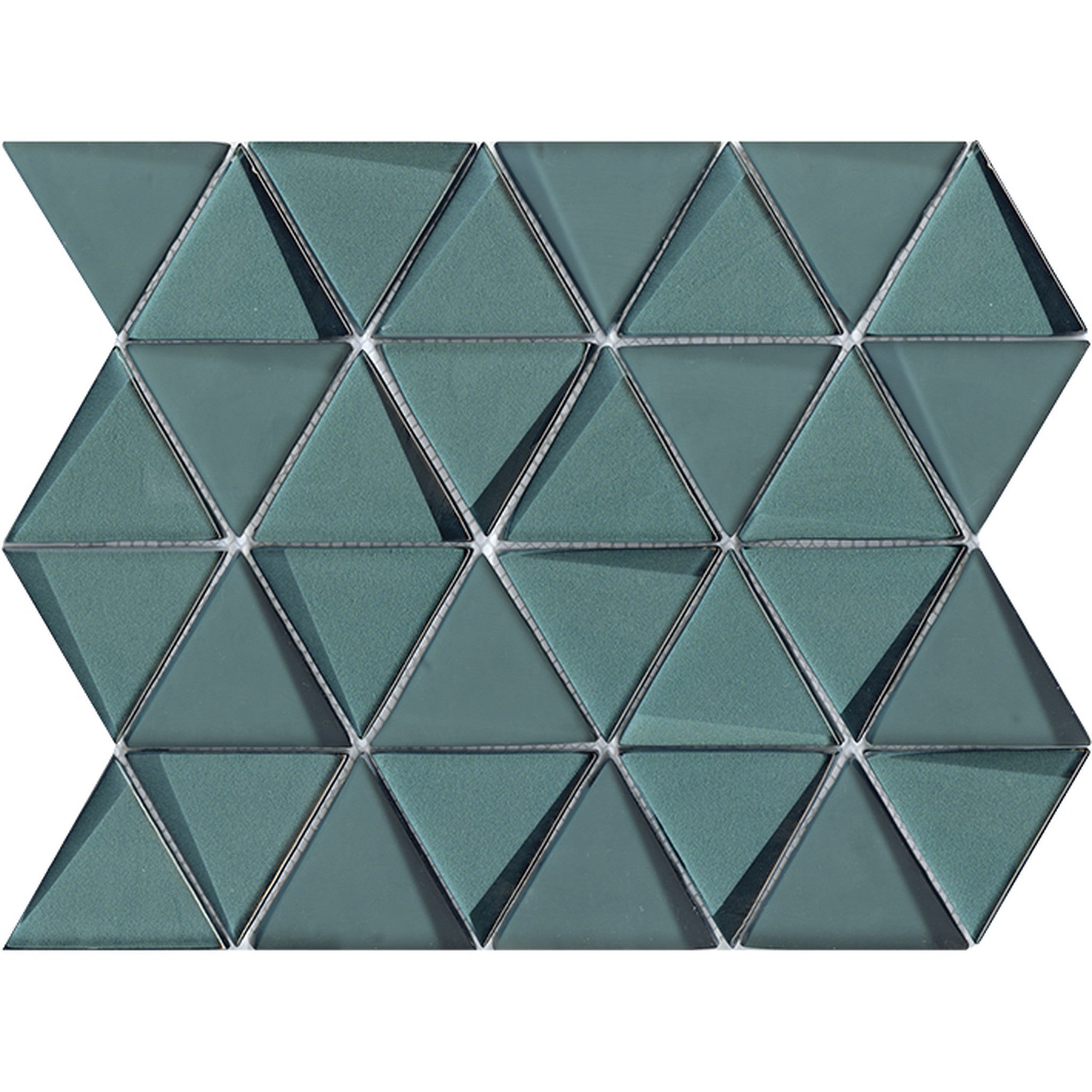 PŁYTKA MOZAIKA SZKLANA EFFECT TRIANGLE EMERALD 26 x 31 CM OD L'ANTIC