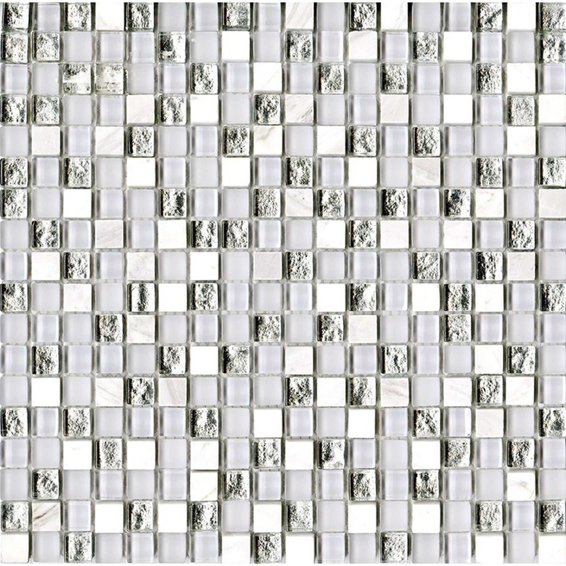 PŁYTKA MOZAIKA MIESZANA ETERNITY WHITE 29.7 x 29.7 CM OD L'ANTIC