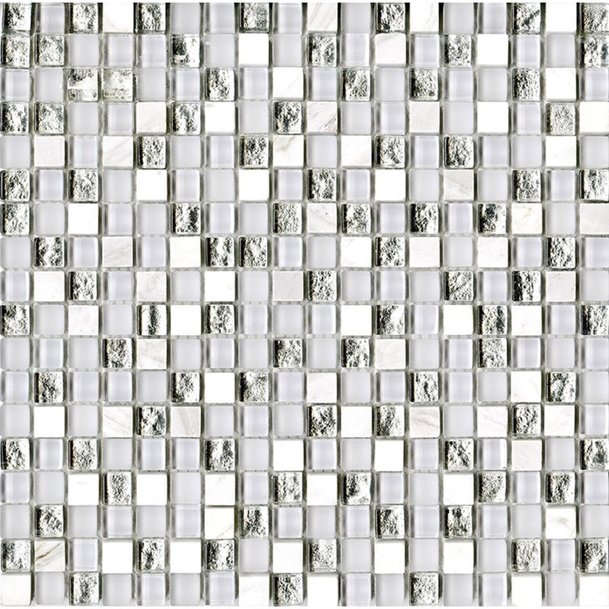 PŁYTKA MOZAIKA MIESZANA ETERNITY WHITE 29.7 x 29.7 CM OD L'ANTIC