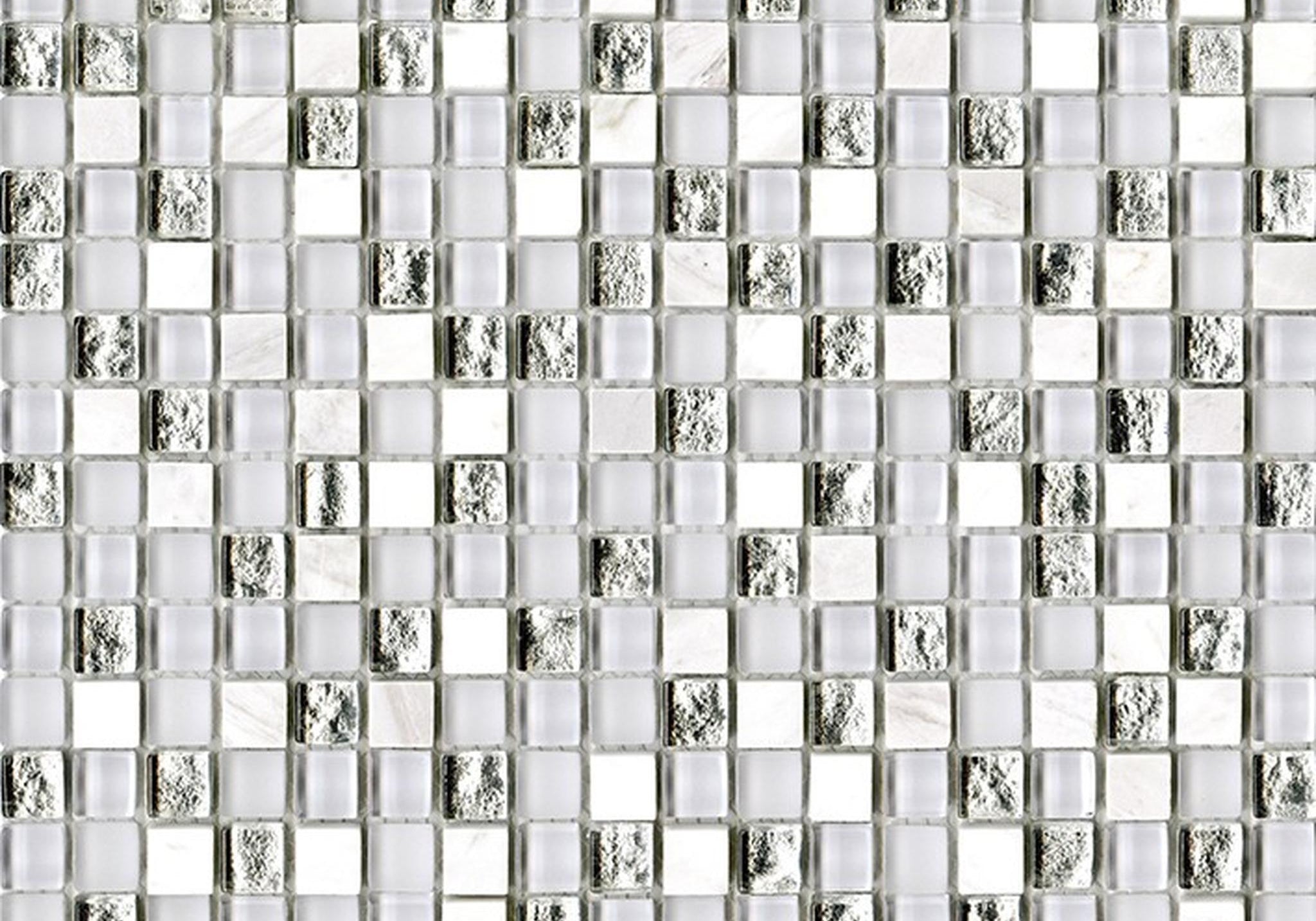 PŁYTKA MOZAIKA MIESZANA ETERNITY WHITE 29.7 x 29.7 CM OD L'ANTIC