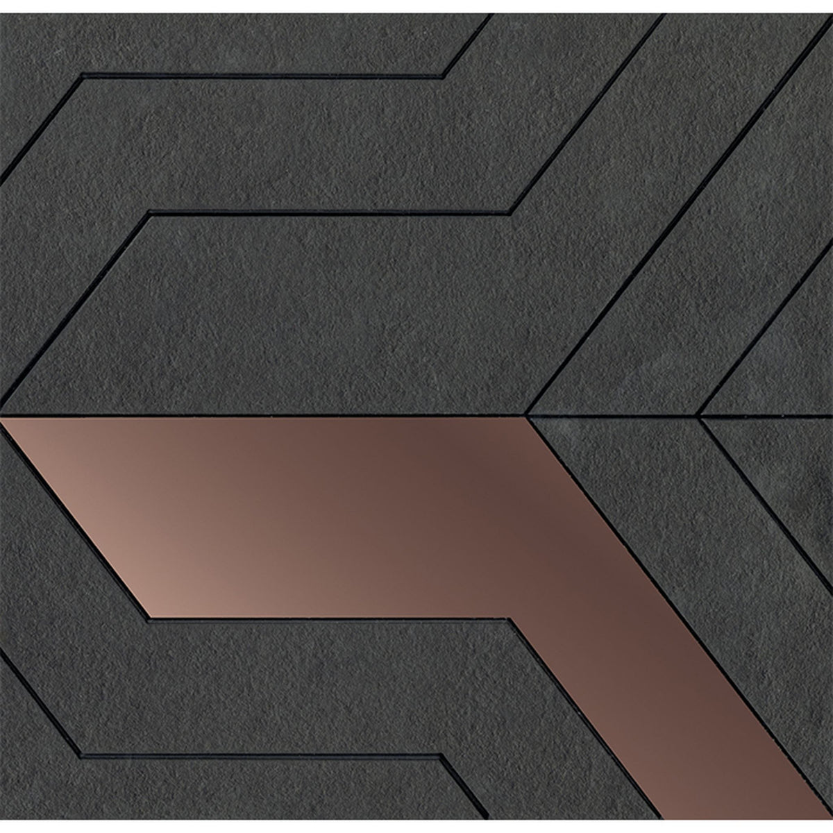 PŁYTKA MOZAIKA KAMIENNA FOCUS BLACK COPPER 28 x 29 CM OD L'ANTIC