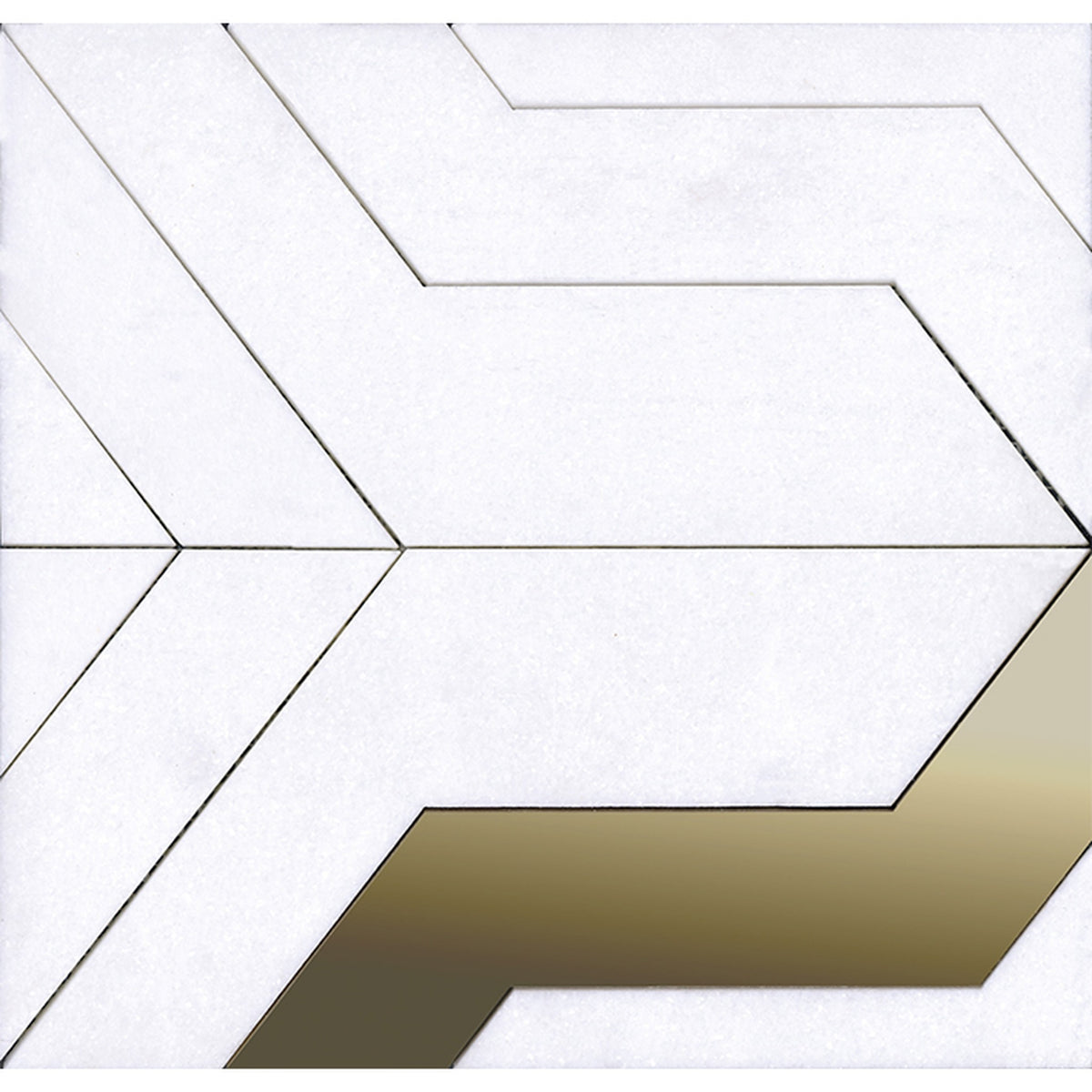 PŁYTKA MOZAIKA KAMIENNA FOCUS WHITE GOLD 28 x 29 CM OD L'ANTIC