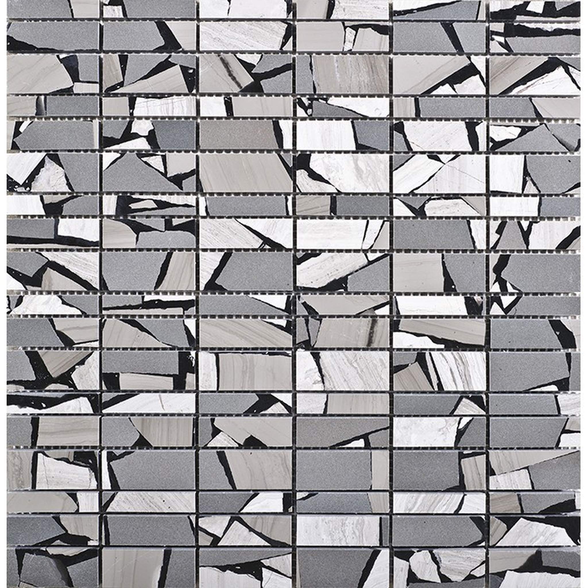 PŁYTKA MOZAIKA KAMIENNA LINES SAFARY BROWN 29.8 x 30.4 CM OD L'ANTIC