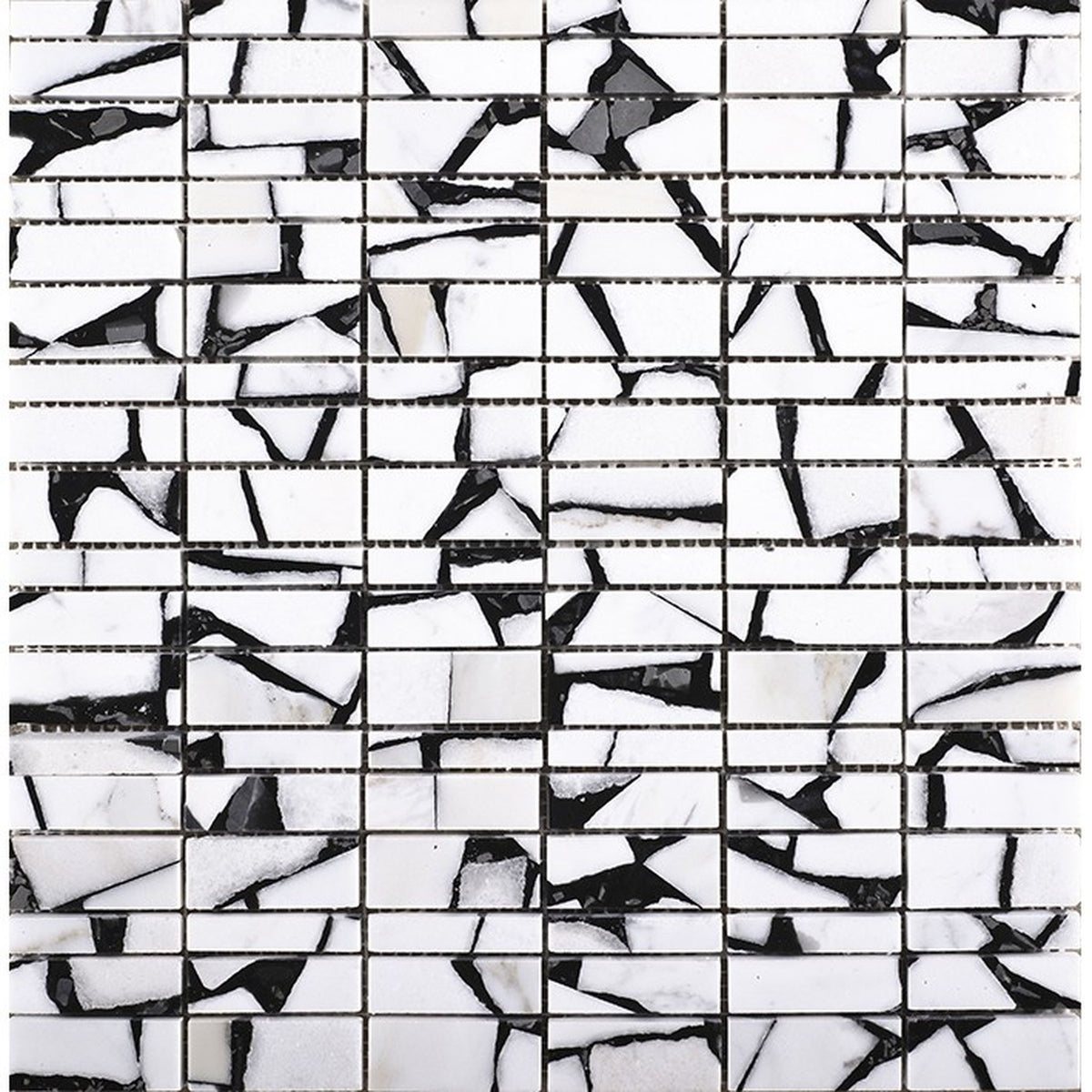 PŁYTKA MOZAIKA KAMIENNA LINES SAFARY WHITE 29.8 x 30.4 CM OD L'ANTIC