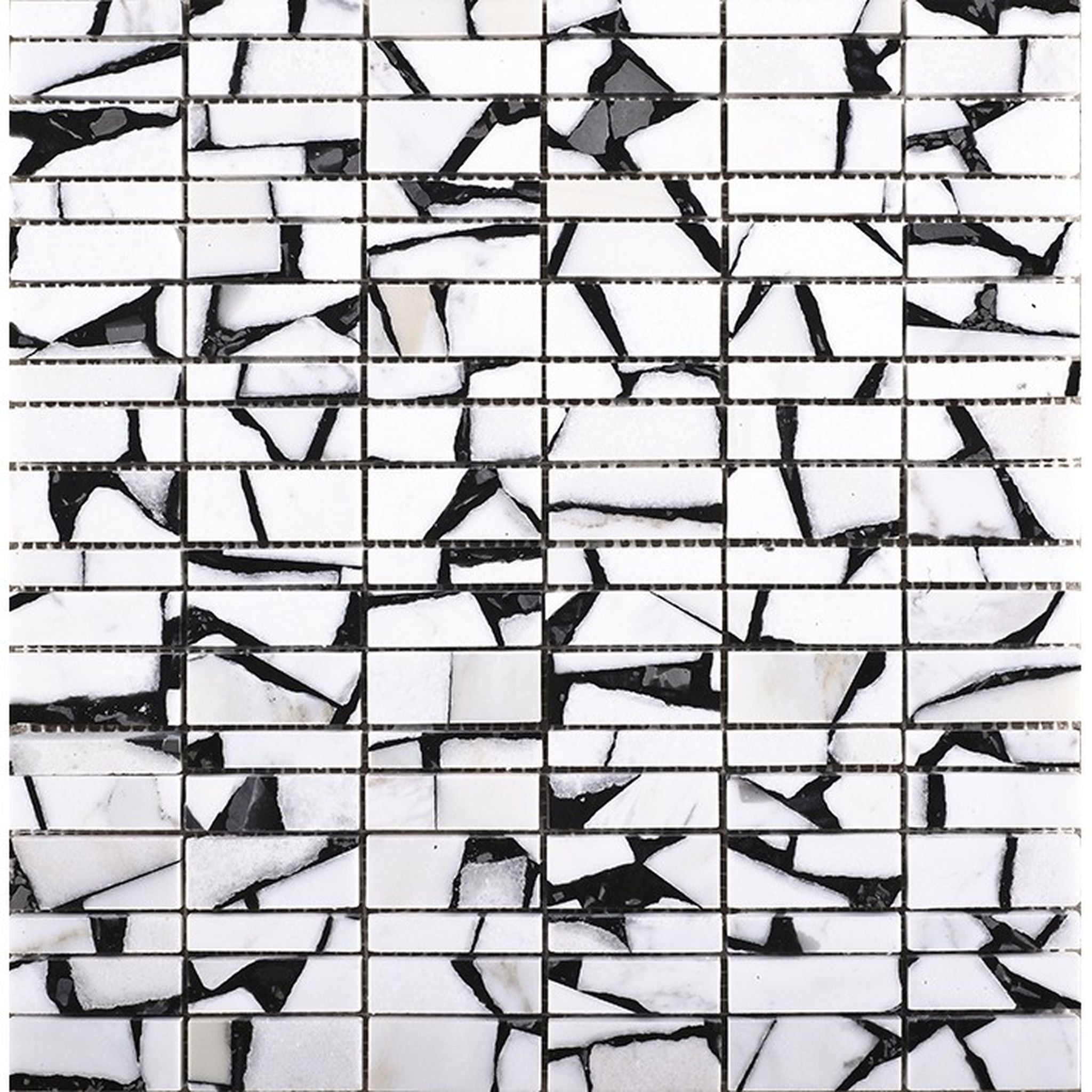 PŁYTKA MOZAIKA KAMIENNA LINES SAFARY WHITE 29.8 x 30.4 CM OD L'ANTIC