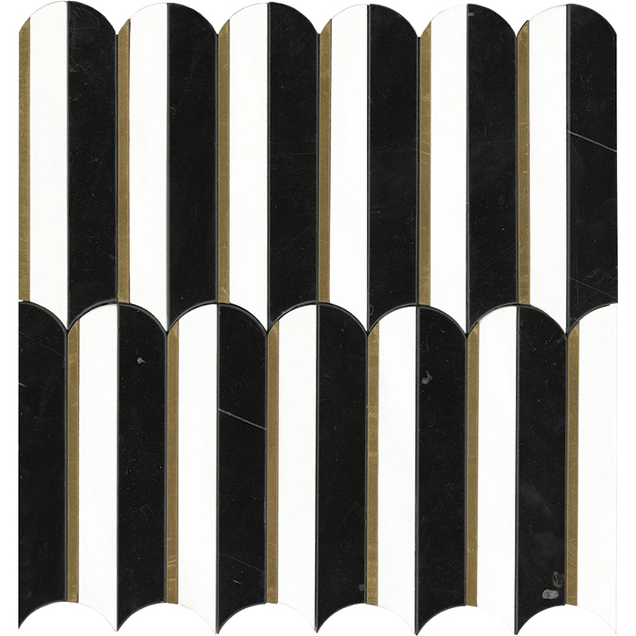 PŁYTKA MOZAIKA MIESZANA PIANO BLACK 30.5 x 30.5 CM OD L'ANTIC