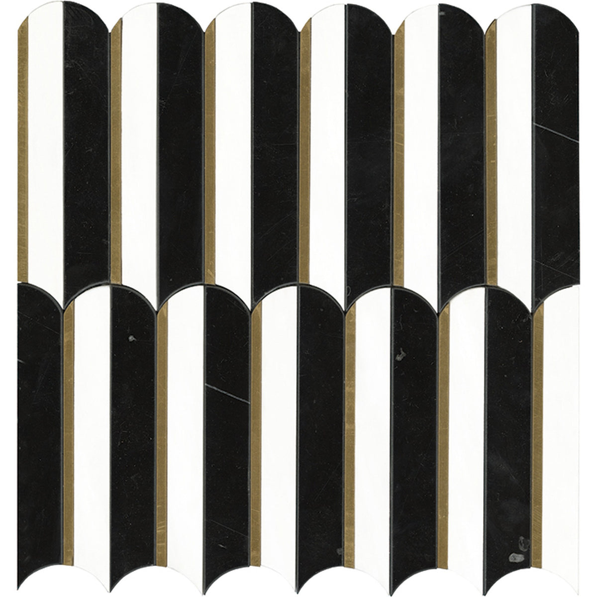 PŁYTKA MOZAIKA MIESZANA PIANO BLACK 30.5 x 30.5 CM OD L'ANTIC