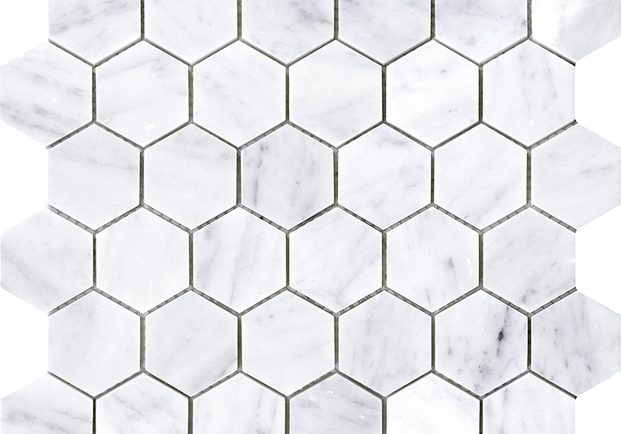 PŁYTKA MOZAIKA KAMIENNA ESSENTIAL HEXAGON CARRARA PUL 29.8 x 25.8 CM OD L'ANTIC