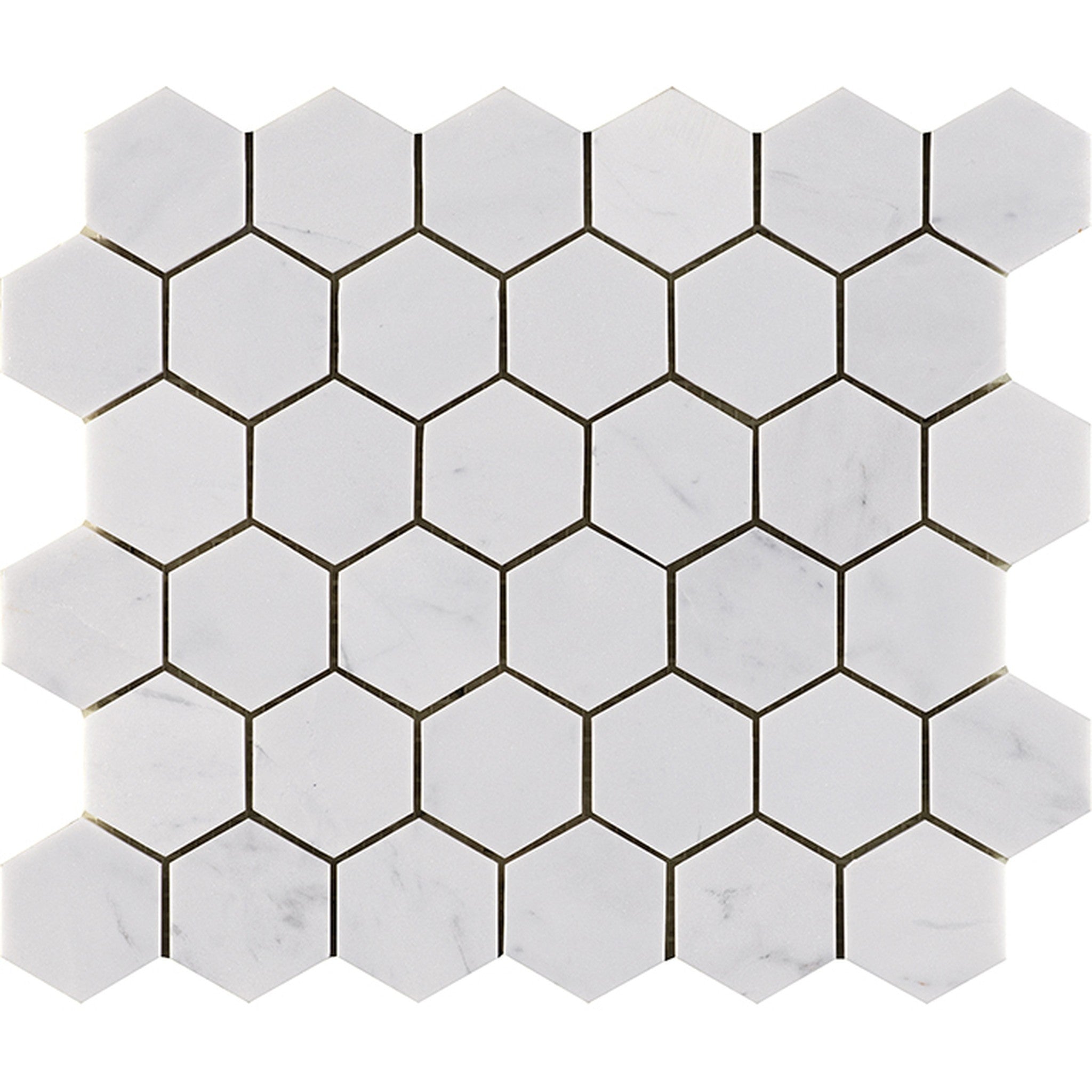 PŁYTKA MOZAIKA KAMIENNA ESSENTIAL HEXAGON PERSIAN WHITE 29.8 x 25.8 CM OD L'ANTIC