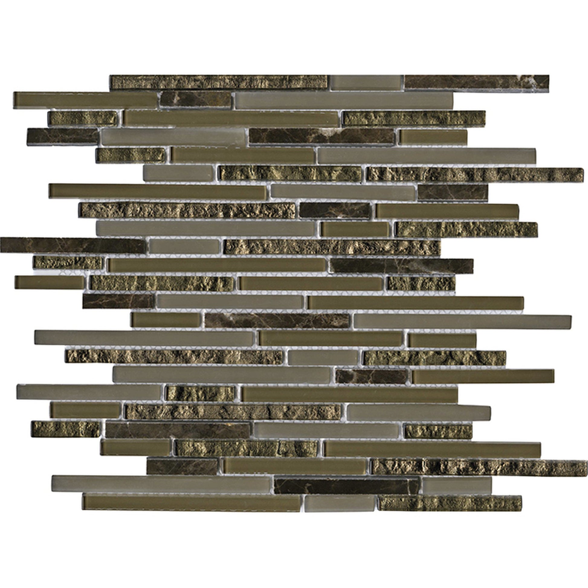 PŁYTKA MOZAIKA MIESZANA ETERNITY MINI STRIP EMPERADOR 30.5 x 29.8 CM OD L'ANTIC