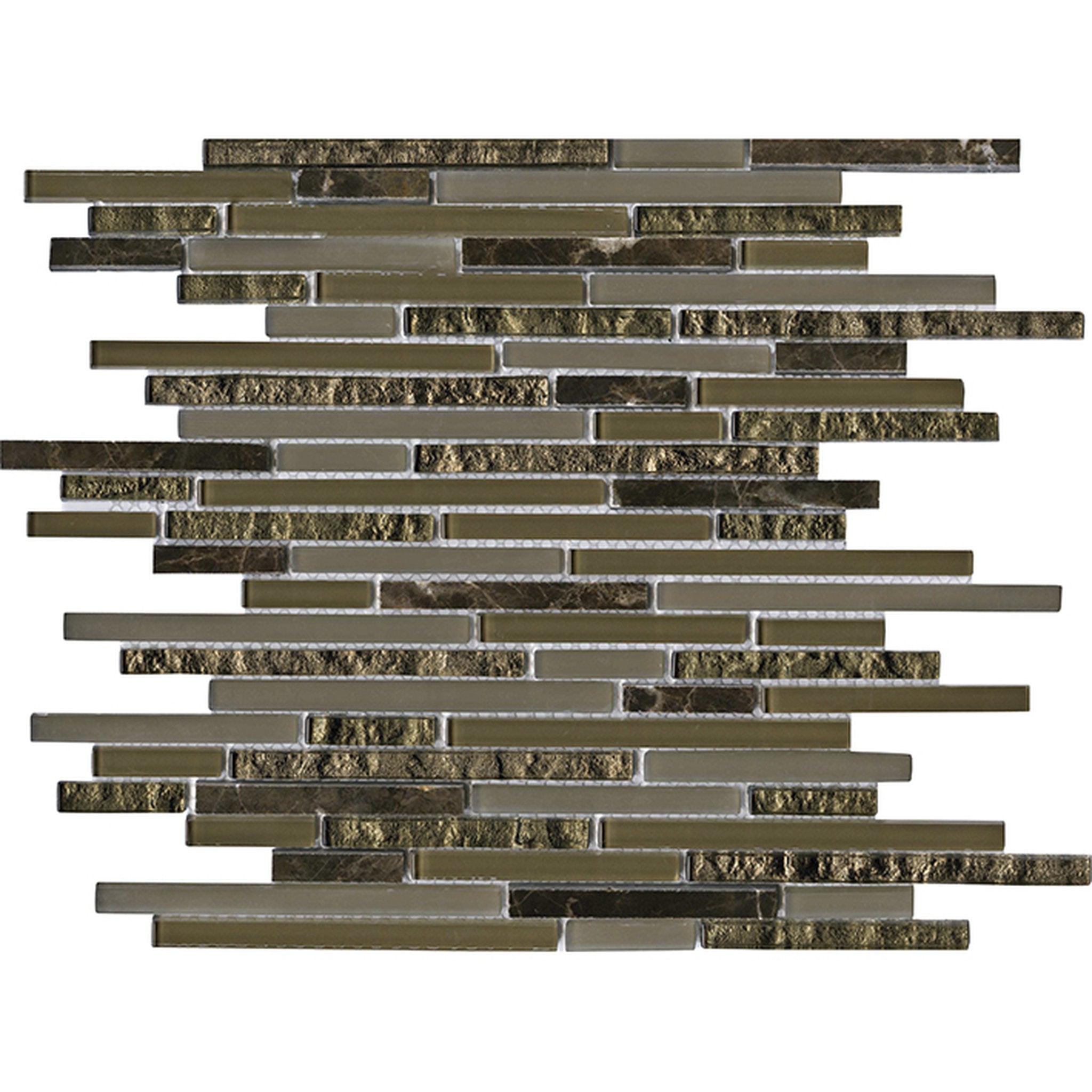 PŁYTKA MOZAIKA MIESZANA ETERNITY MINI STRIP EMPERADOR 30.5 x 29.8 CM OD L'ANTIC