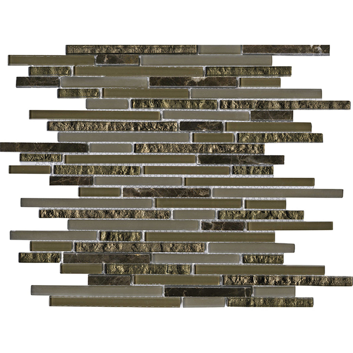 PŁYTKA MOZAIKA MIESZANA ETERNITY MINI STRIP EMPERADOR 30.5 x 29.8 CM OD L'ANTIC