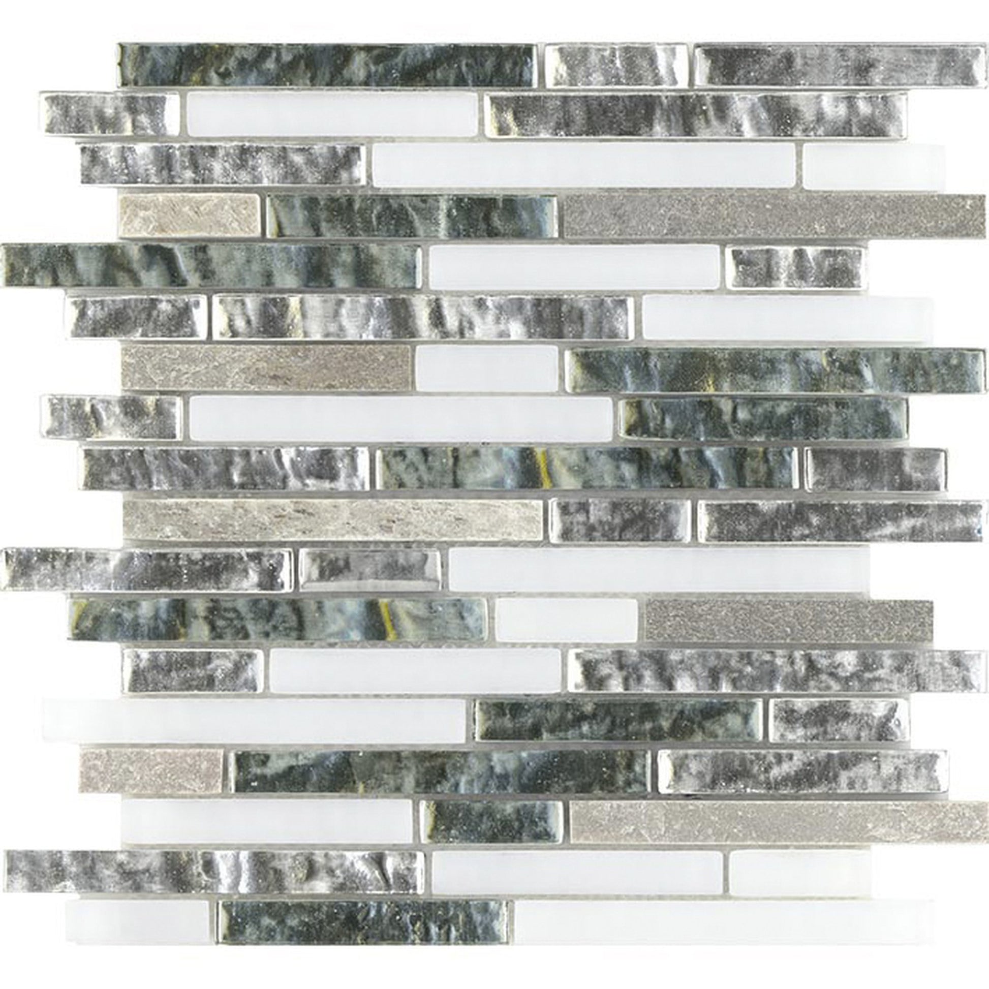 PŁYTKA MOZAIKA MIESZANA TREASURES MIST SHANNAN STRIP 30.4 x 29.2 CM OD L'ANTIC