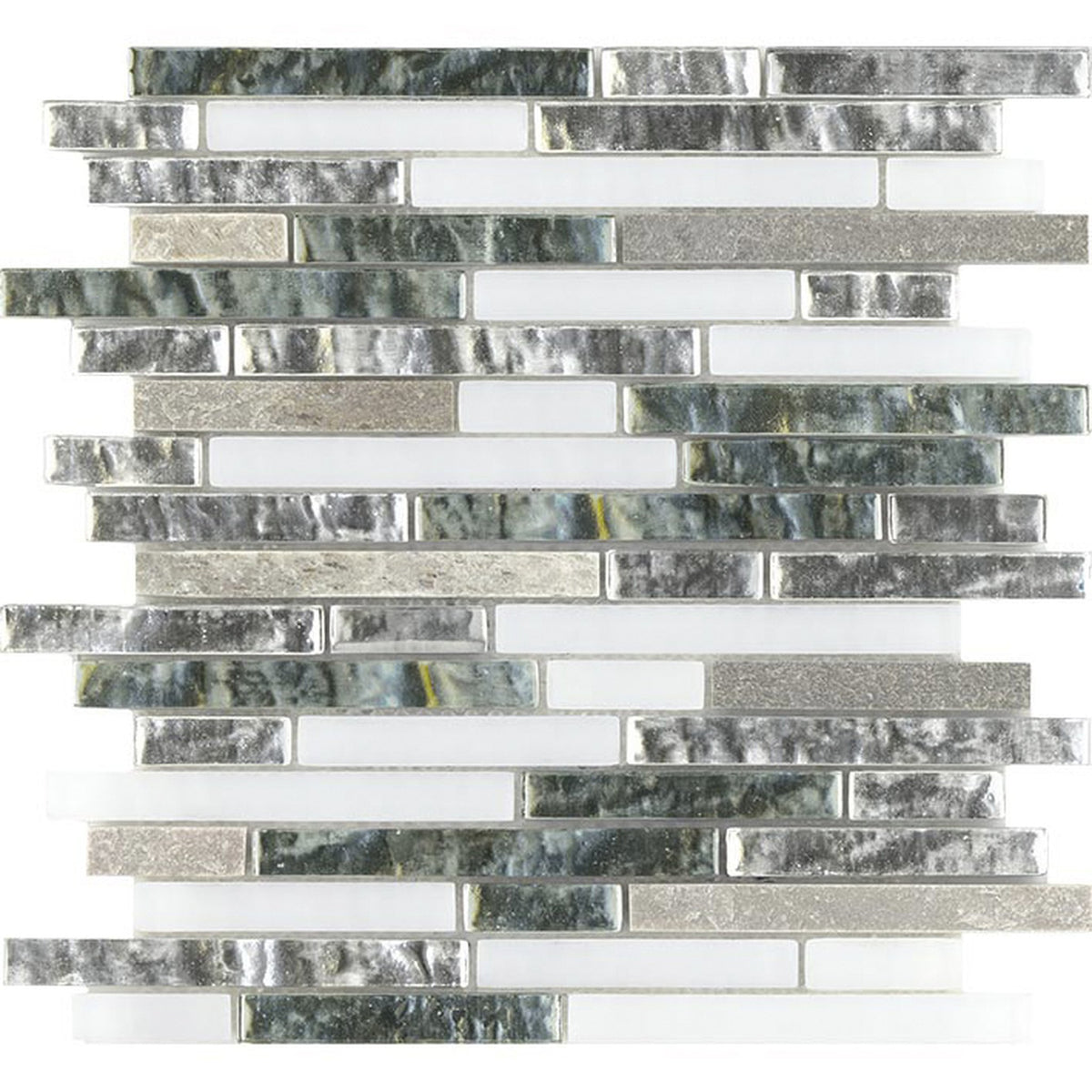 PŁYTKA MOZAIKA MIESZANA TREASURES MIST SHANNAN STRIP 30.4 x 29.2 CM OD L'ANTIC