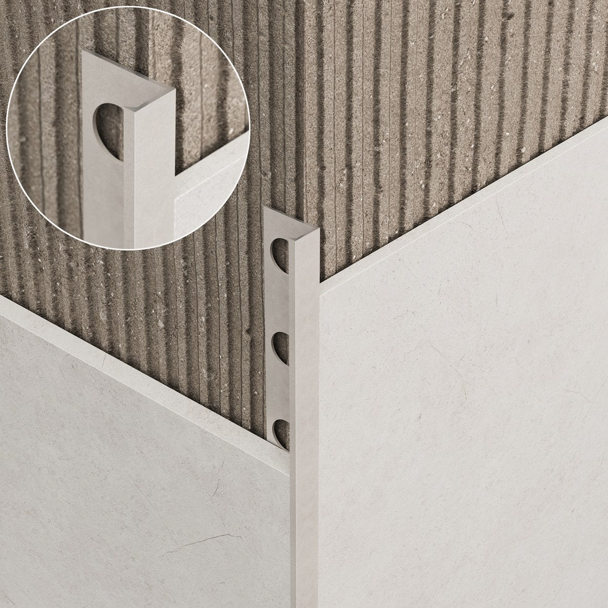 LISTWA WYKOŃCZENIOWA WYKOŃCZENIOWA ALUMINIOWA "L" SANDSTONE 1 x 270 CM OD EVISO
