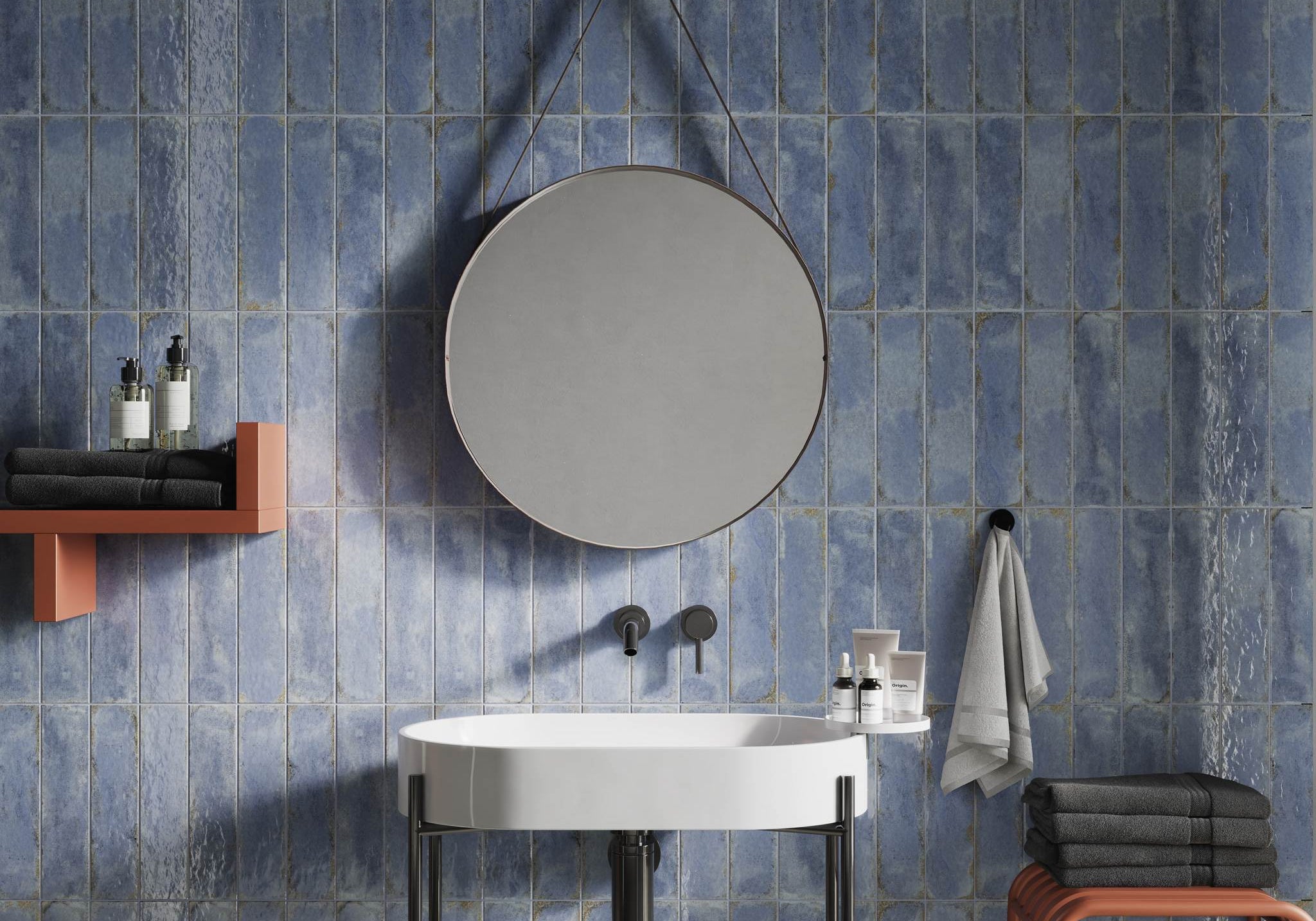 PŁYTKA CERAMICZNA PALETTE LIGHT BLUE 7.4 X 30 CM OD CERRAD