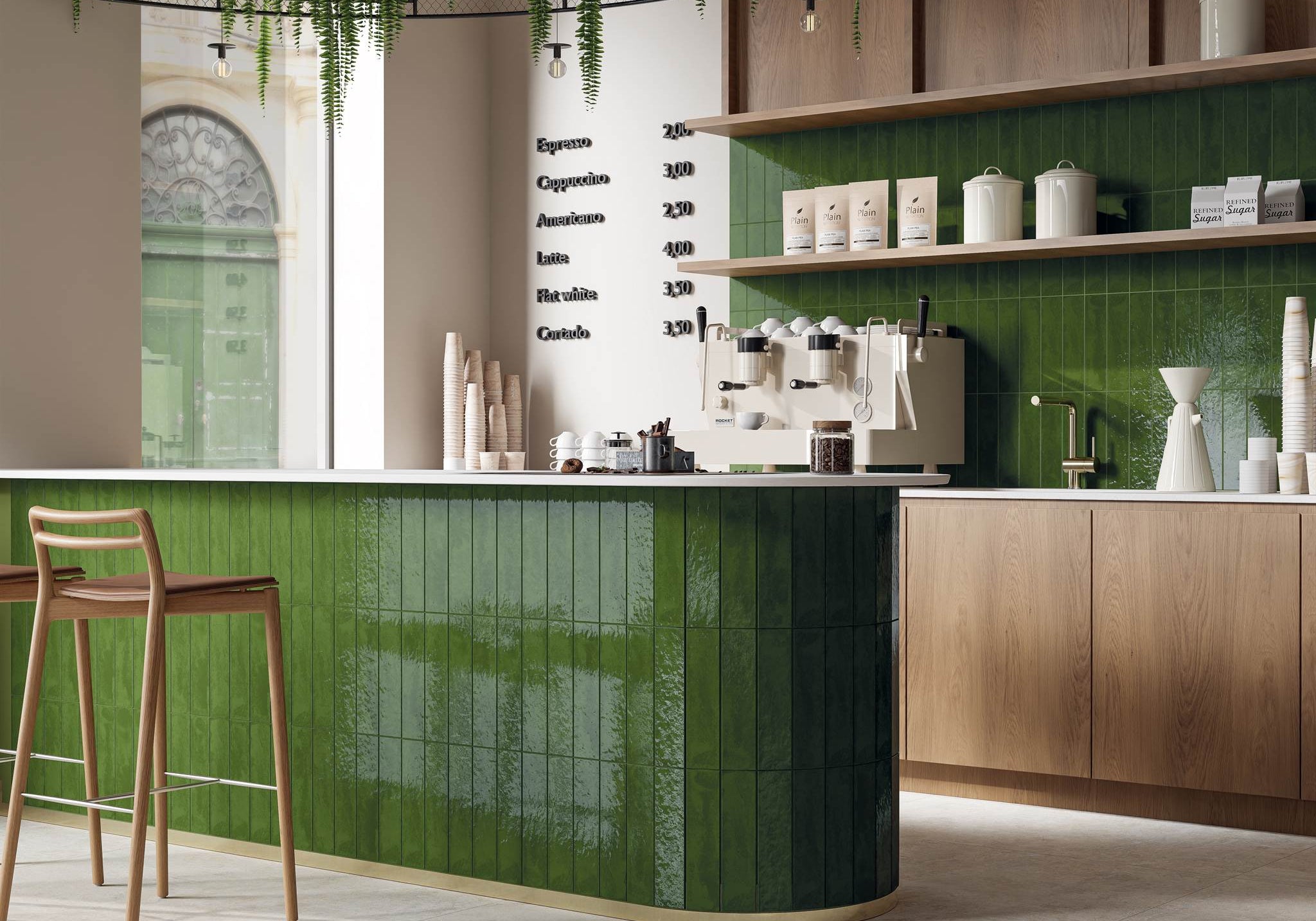 PŁYTKA CERAMICZNA PALETTE GREEN 30 X 7.4 CM OD CERRAD