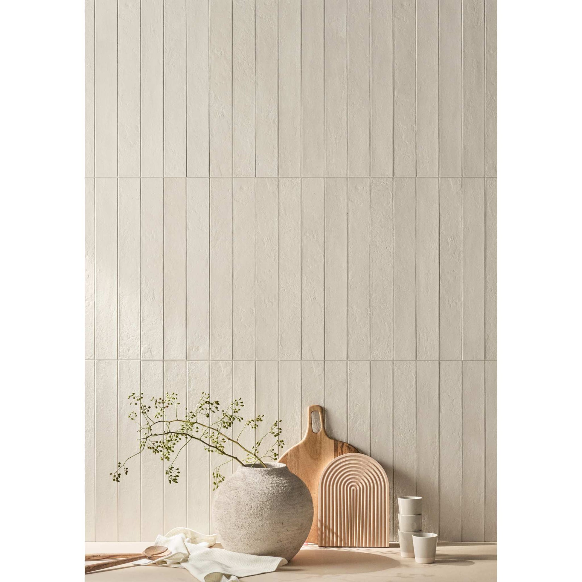 PŁYTKA CERAMICZNA LONGARINE CALCECRETA LONGARINE BRIO SPUMA 7.5 X 60 CM OD MARCA CORONA