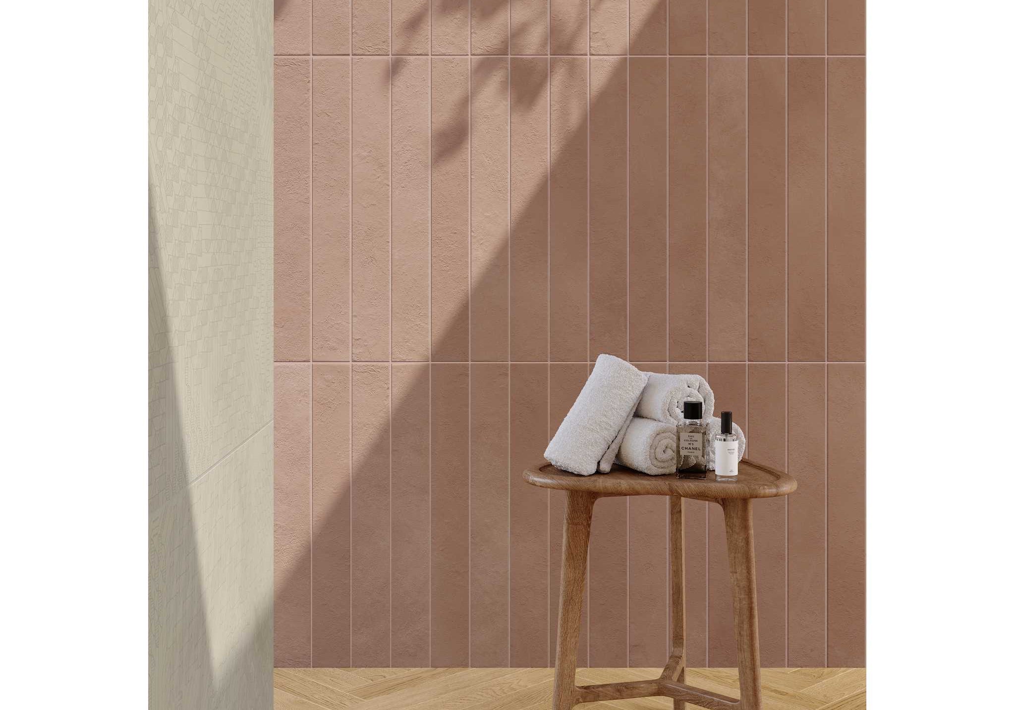 PŁYTKA CERAMICZNA LONGARINE CALCECRETA LONGARINE BRIO TERRACOTTA 7.5 X 60 CM OD MARCA CORONA