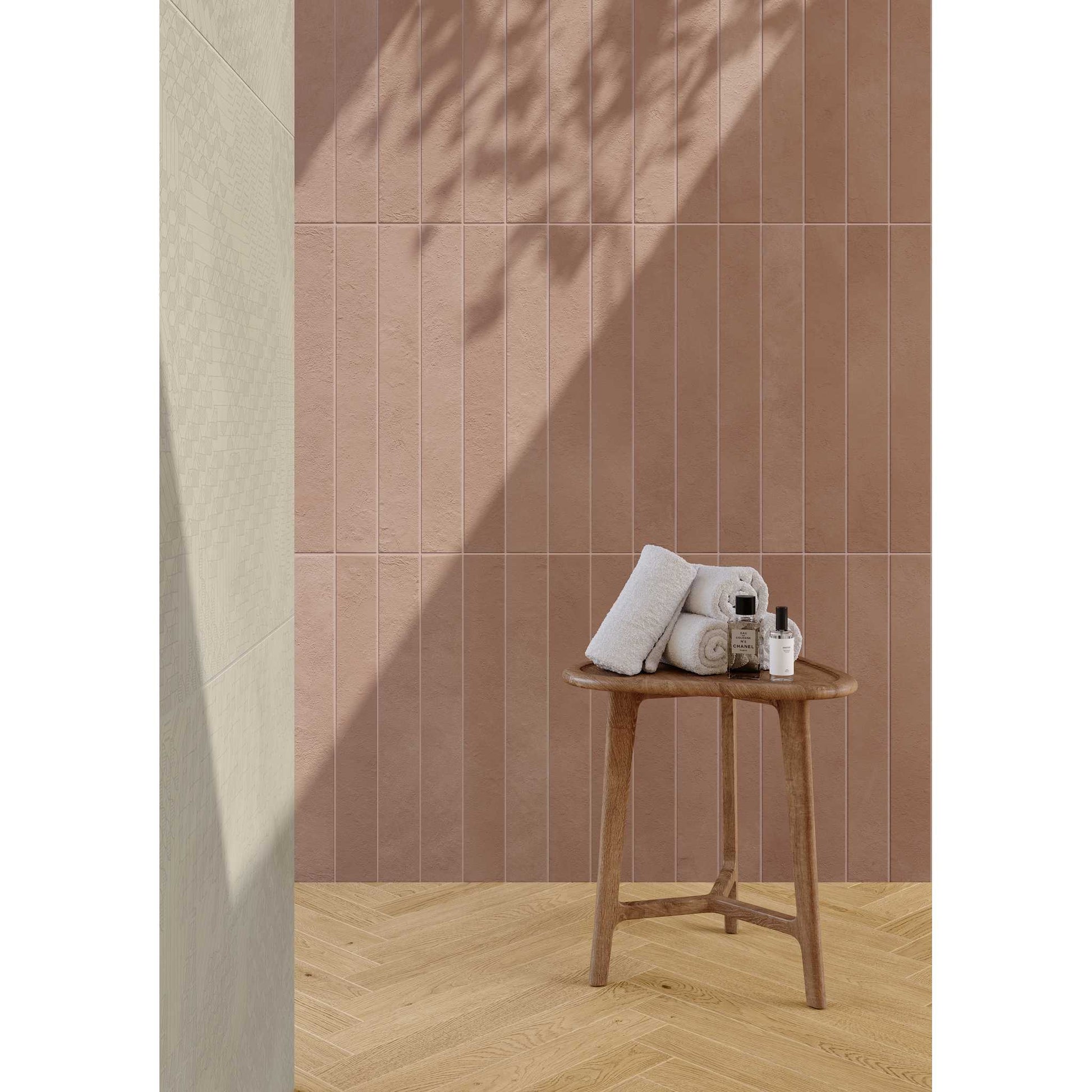 PŁYTKA CERAMICZNA LONGARINE CALCECRETA LONGARINE BRIO TERRACOTTA 7.5 X 60 CM OD MARCA CORONA
