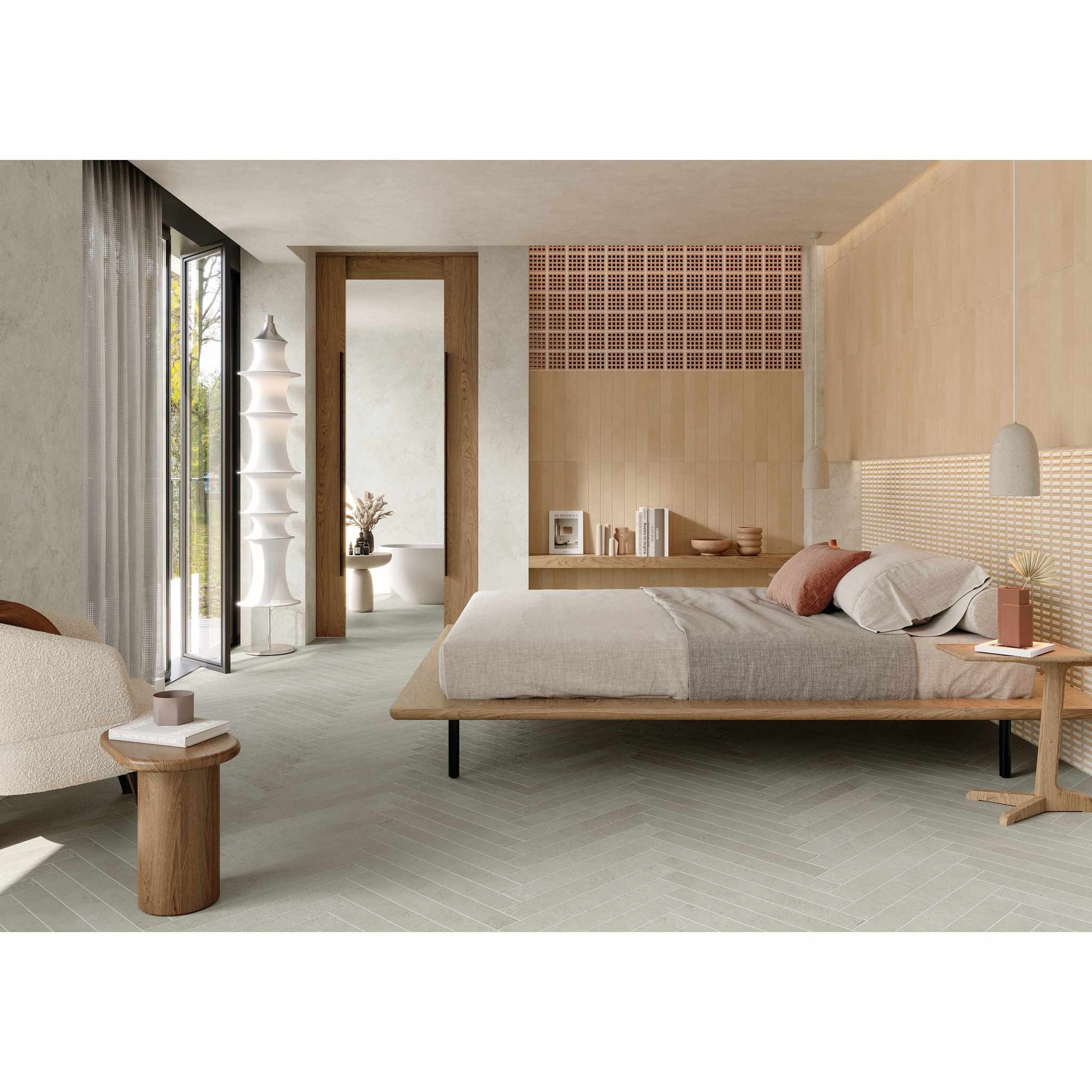 PŁYTKA CERAMICZNA LONGARINE CALCECRETA LONGARINE BRIO MANTO ARGILLA 7.5 X 60 CM OD MARCA CORONA