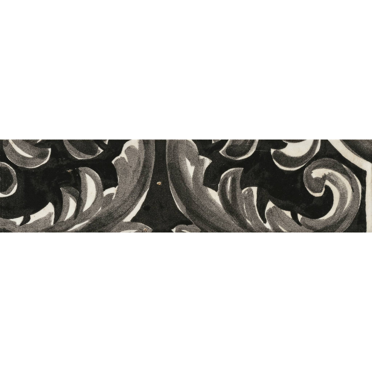 PŁYTKA CERAMICZNA MINIATURE FREGIO FREGIO NERO MAIOLICA 6 X 24 CM OD MARCA CORONA
