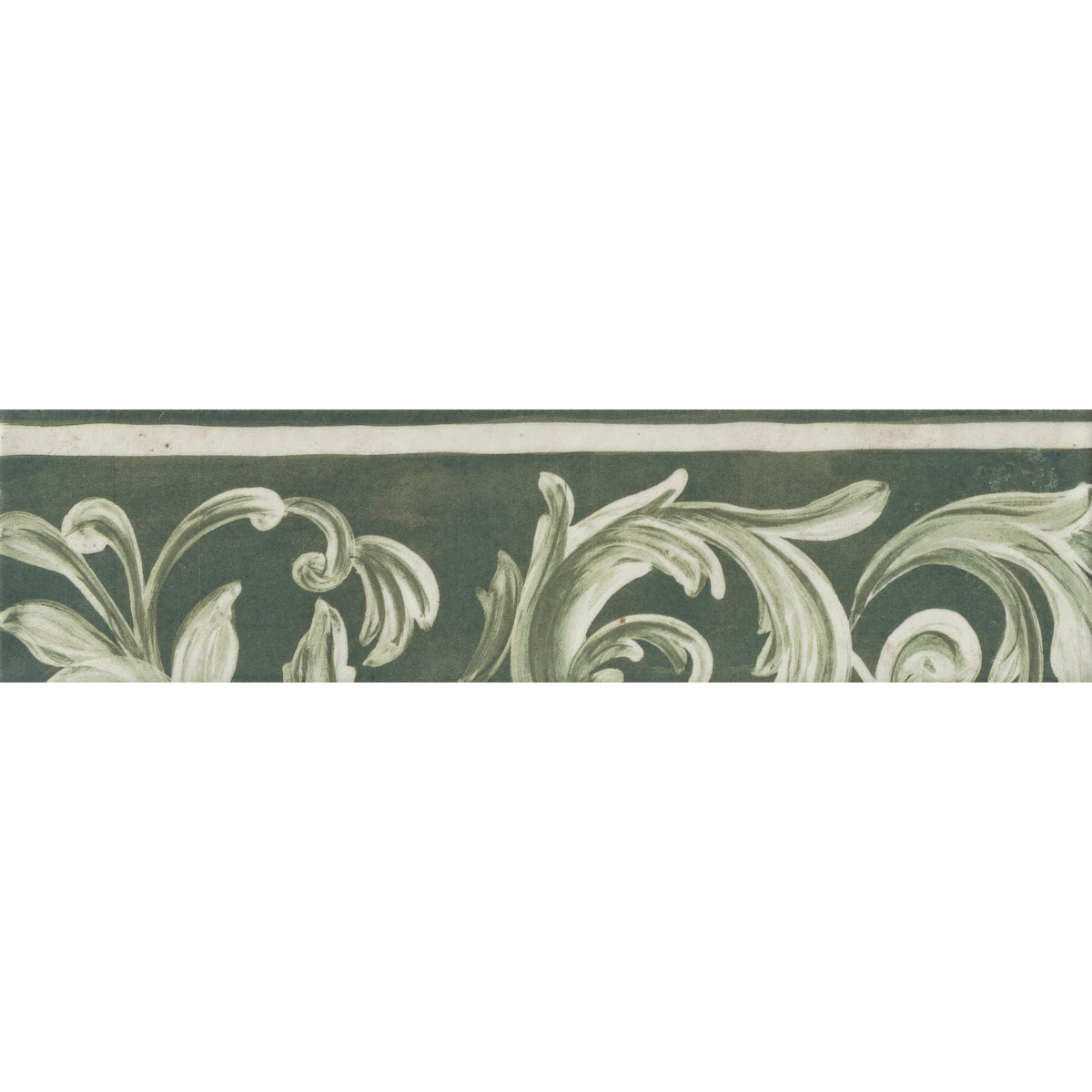 PŁYTKA CERAMICZNA MINIATURE FREGIO FREGIO VERDE MAIOLICA 6 X 24 CM OD MARCA CORONA