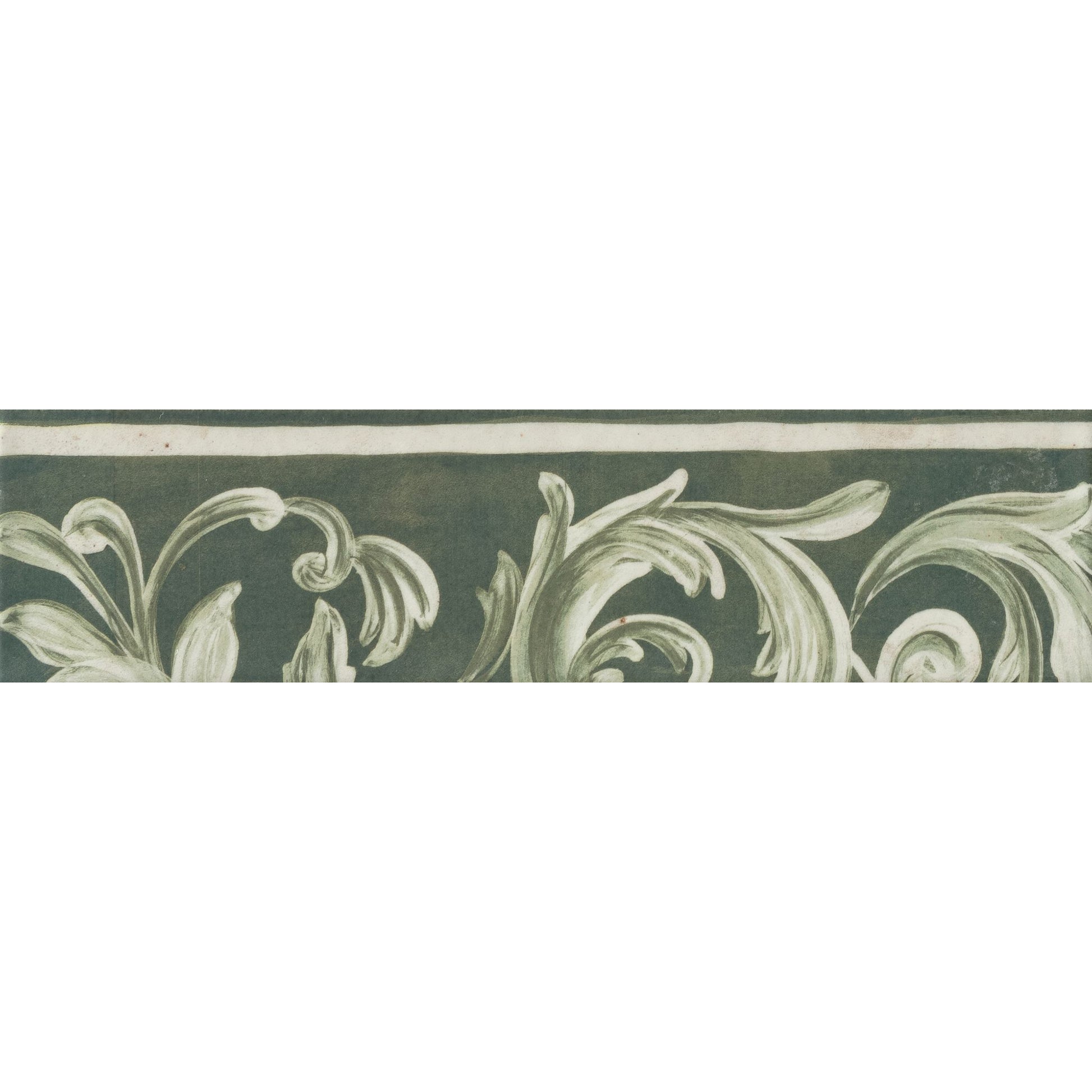 PŁYTKA CERAMICZNA MINIATURE FREGIO FREGIO VERDE MAIOLICA 6 X 24 CM OD MARCA CORONA