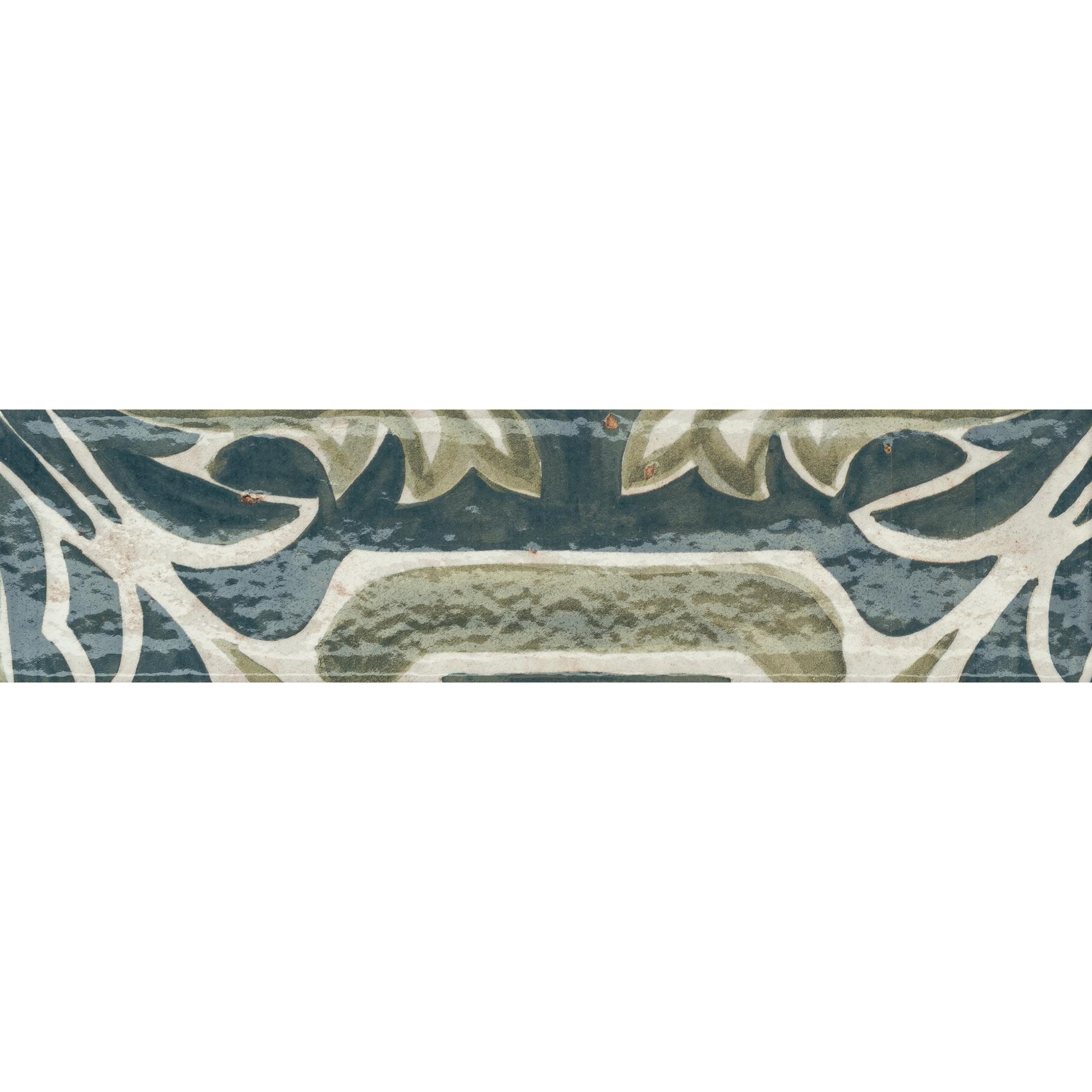PŁYTKA CERAMICZNA MINIATURE FREGIO FREGIO VERDE MAIOLICA 6 X 24 CM OD MARCA CORONA