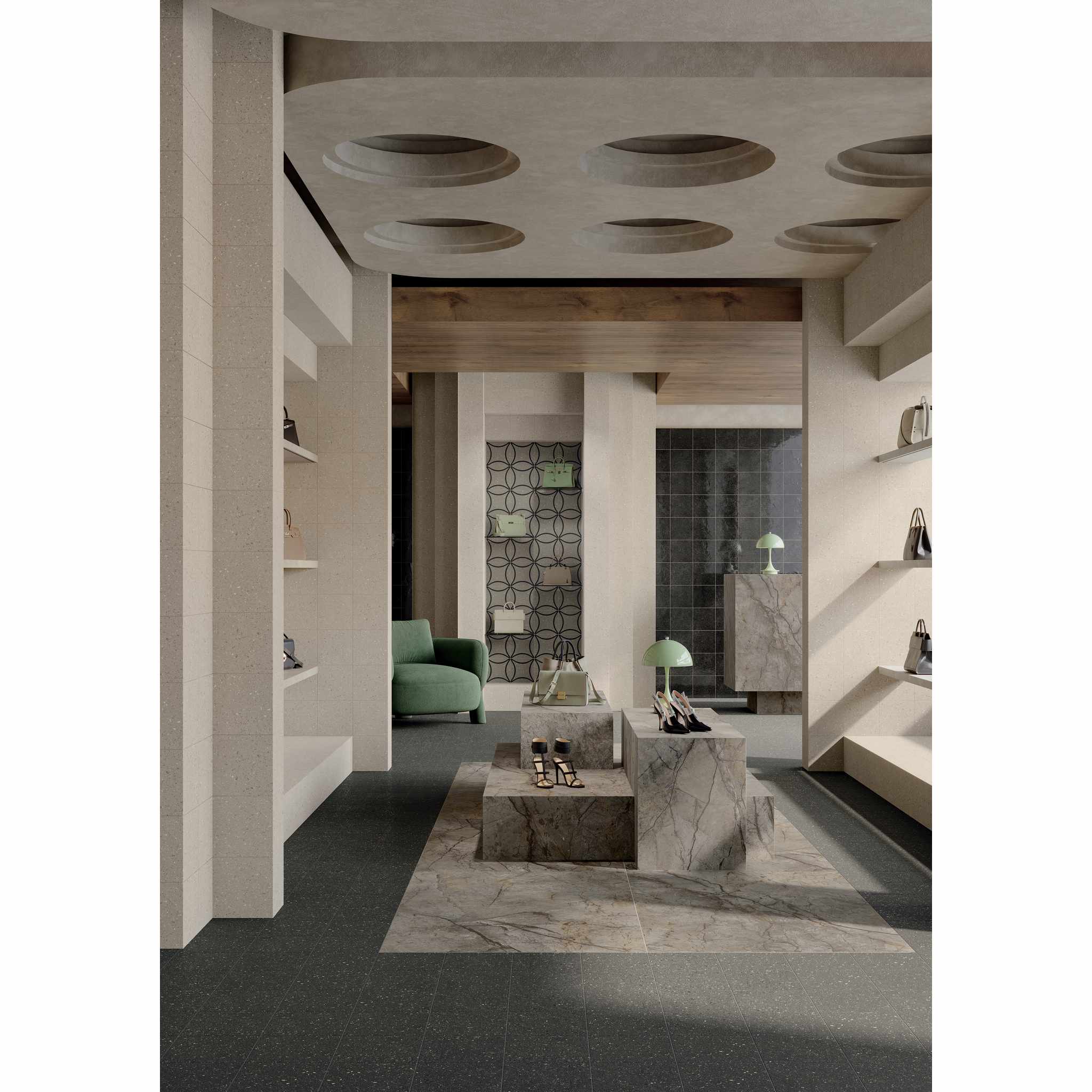 PŁYTKA CERAMICZNA TERRASALE TERRASALE NERO LACCA 20 X 20 CM OD MARCA CORONA
