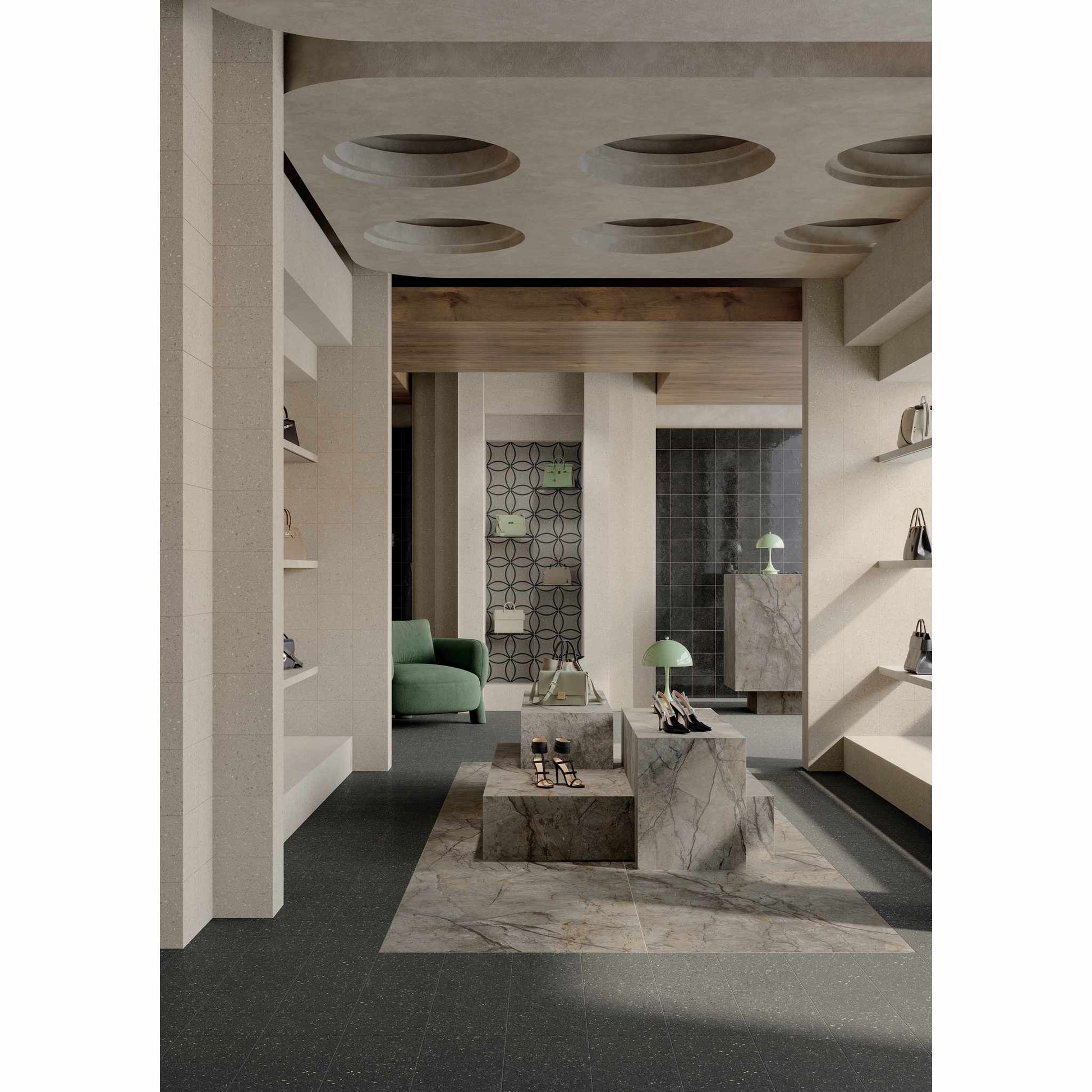 PŁYTKA CERAMICZNA TERRASALE TERRASALE NERO LACCA 20 X 20 CM OD MARCA CORONA