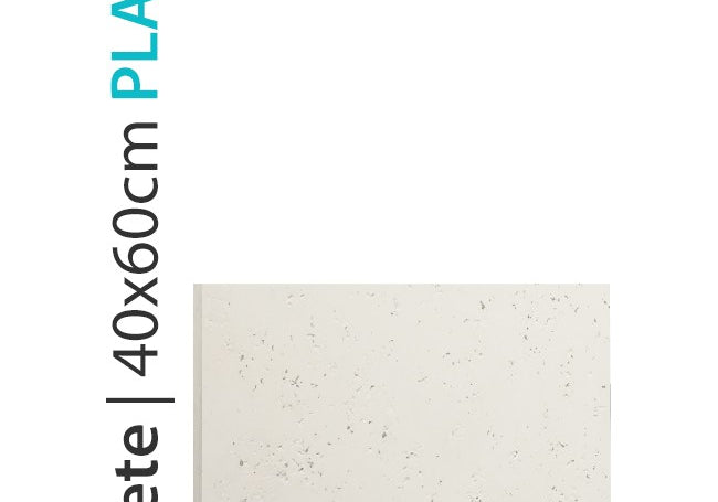 PANEL DEKORACYJNY LOFT CONCRETE - PLAIN - IVORY WHITE 40 X 60 CM OD PROGIP